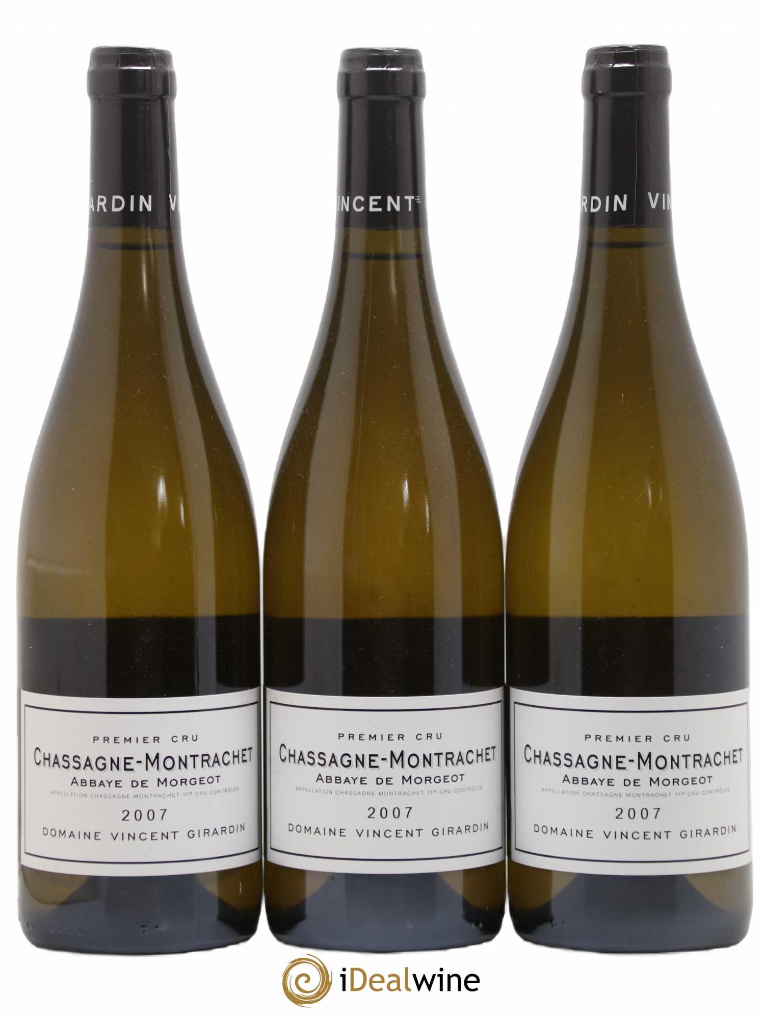 Chassagne-Montrachet 1er Cru Abbaye de Morgeot Vincent Girardin (Domaine) 2007 - Lot de 3 bouteilles - 0