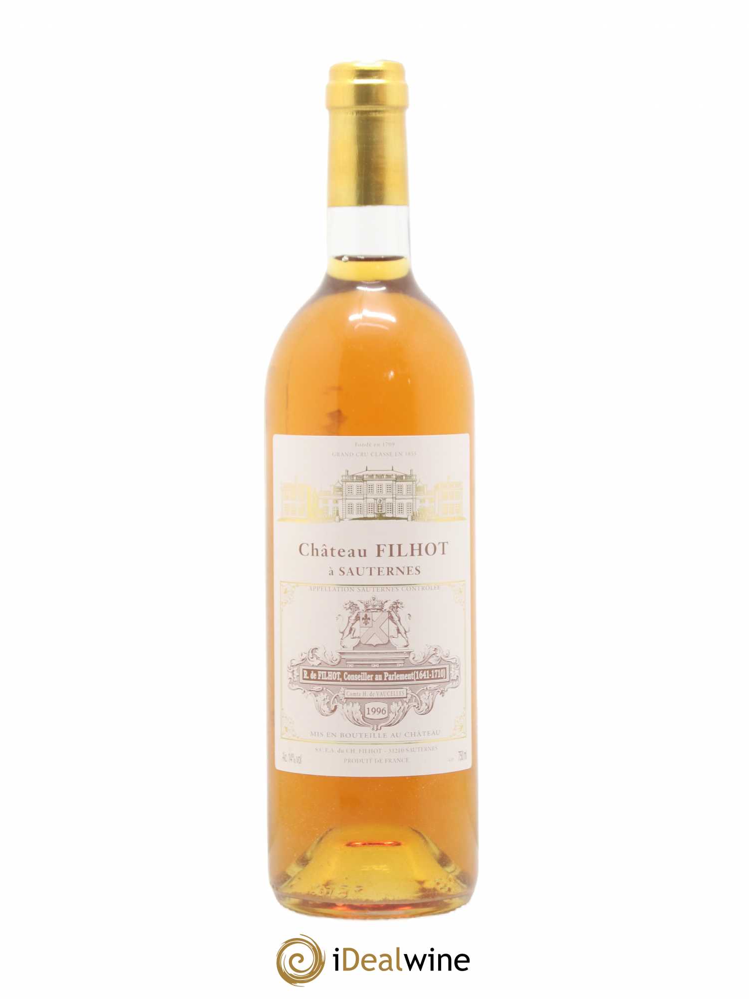 Château Filhot 2ème Grand Cru Classé 1996 - Lotto di 1 bottiglia - 0