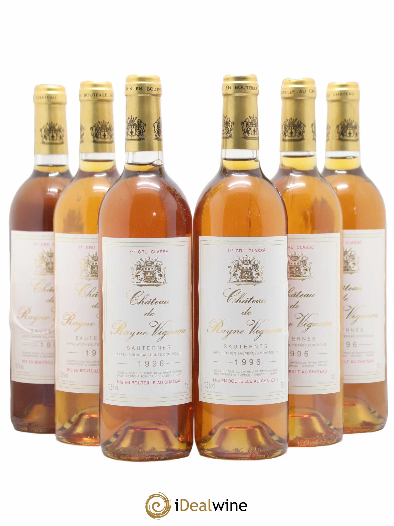 Château de Rayne Vigneau 1er Grand Cru Classé 1996 - Lotto di 6 bottiglie - 0