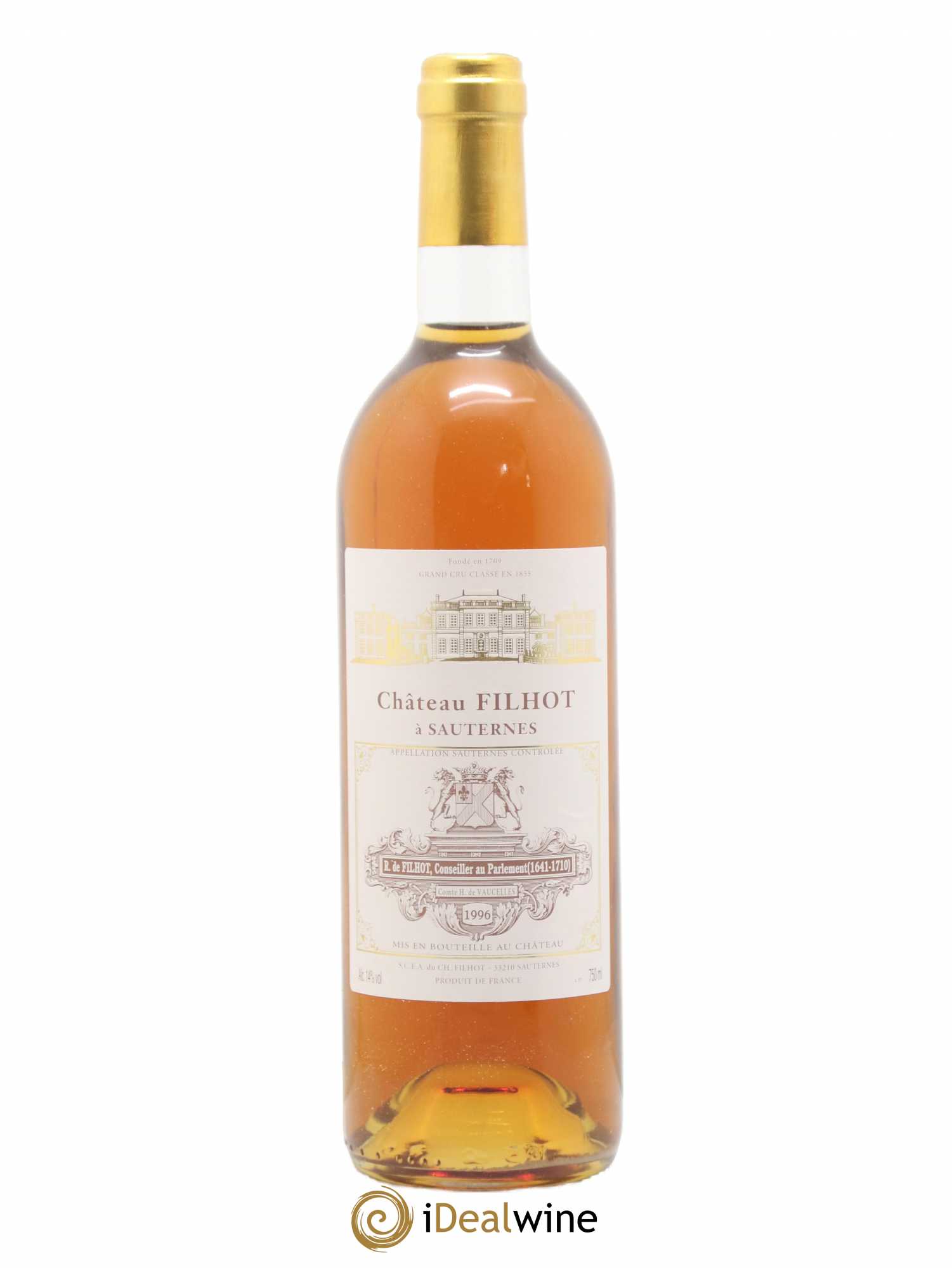 Château Filhot 2ème Grand Cru Classé 1996 - Lotto di 1 bottiglia - 0