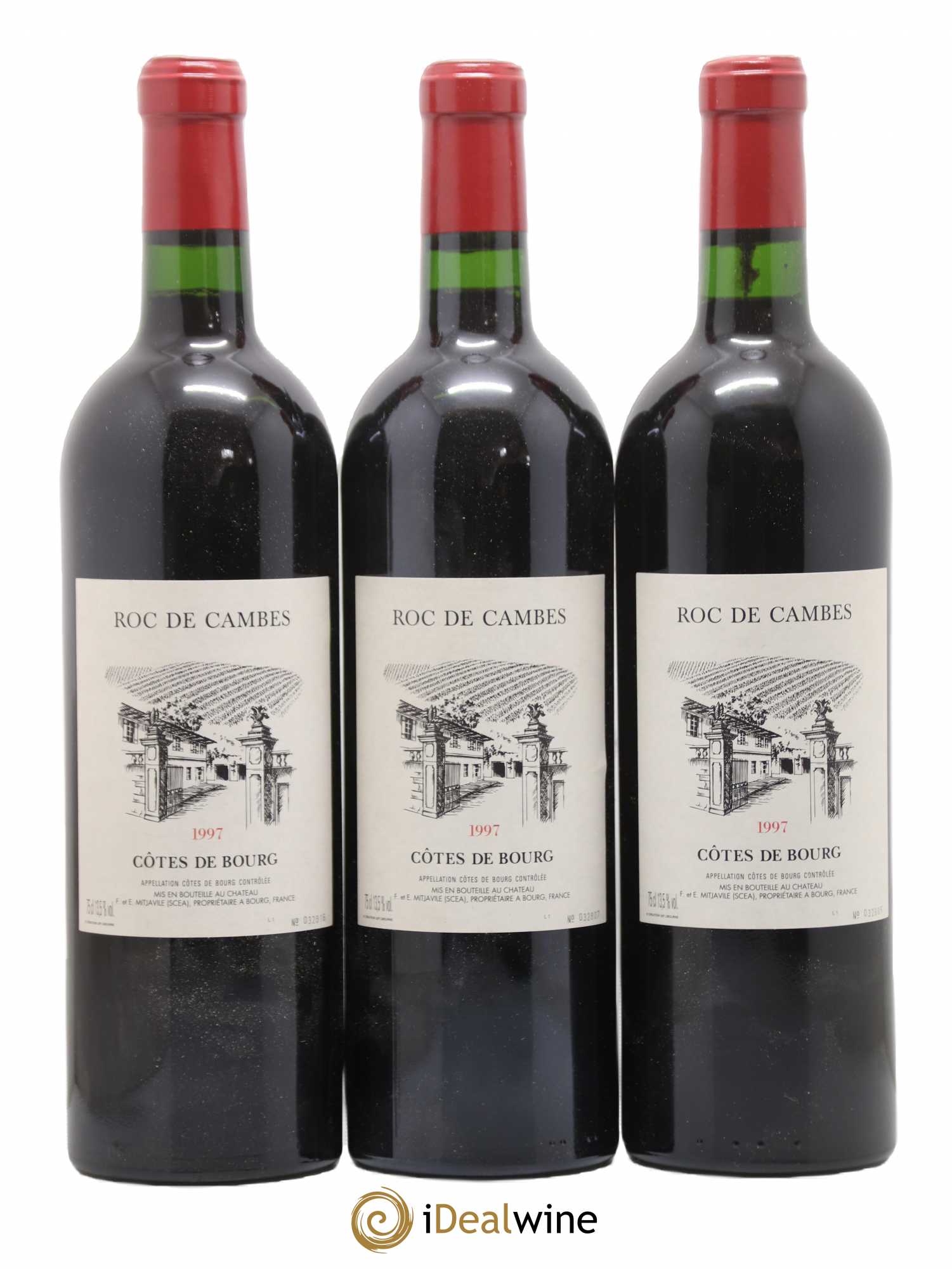 Roc de Cambes 1997 - Lot of 3 bottles - 0