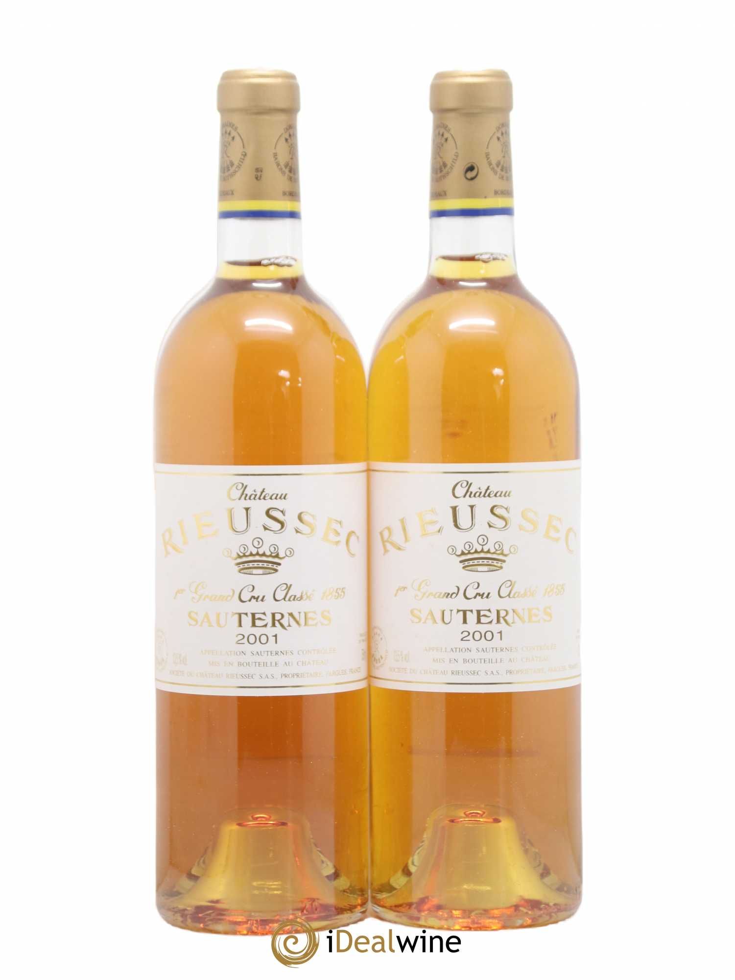 Château Rieussec 1er Grand Cru Classé 2001 - Lotto di 2 bottiglie - 0