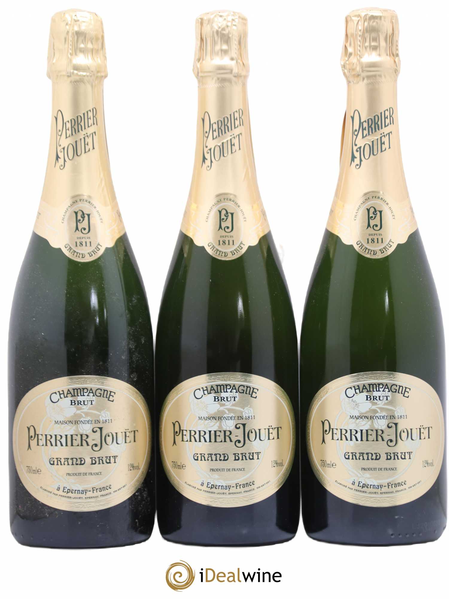 Grand Brut Perrier-Jouët - Lot de 3 bouteilles - 0