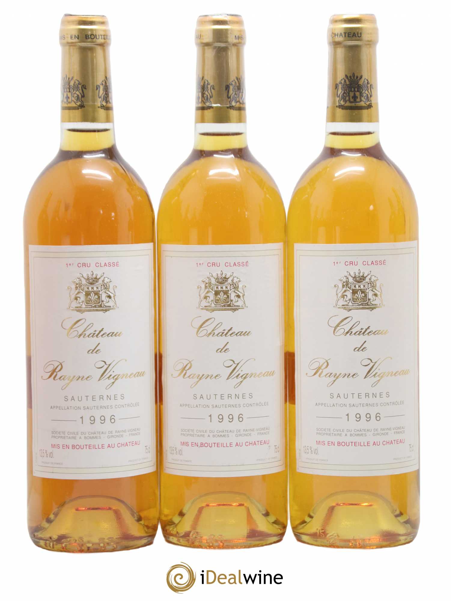 Château de Rayne Vigneau 1er Grand Cru Classé 1996 - Lot de 12 bouteilles - 1