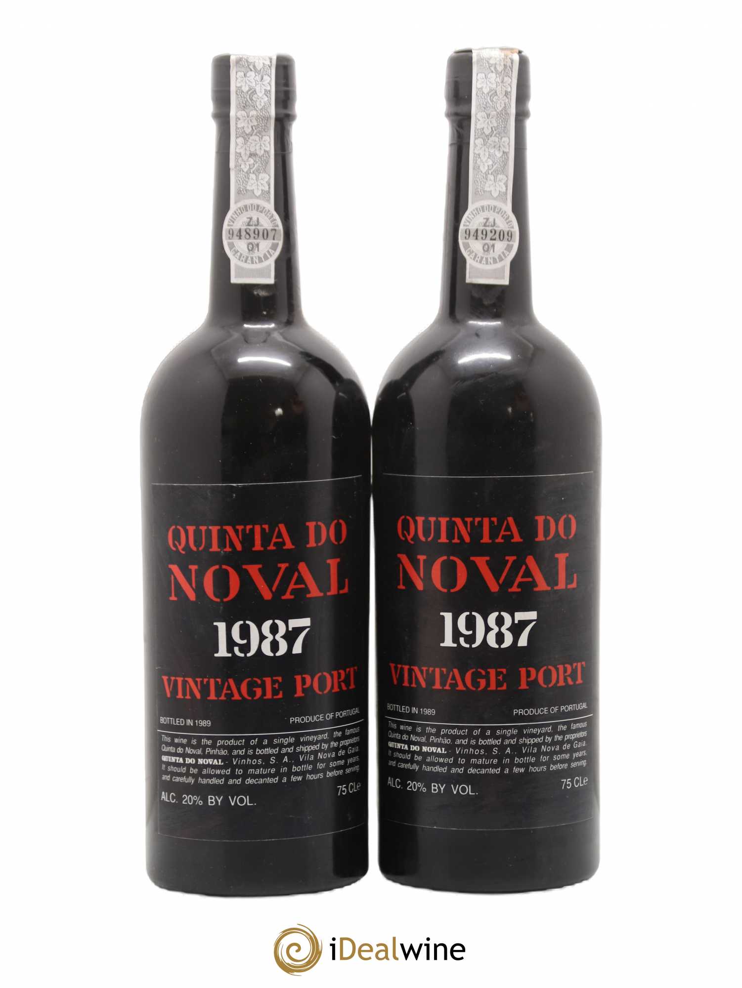 Porto Quinta Do Noval Vintage 1987 - Lot de 2 bouteilles - 0