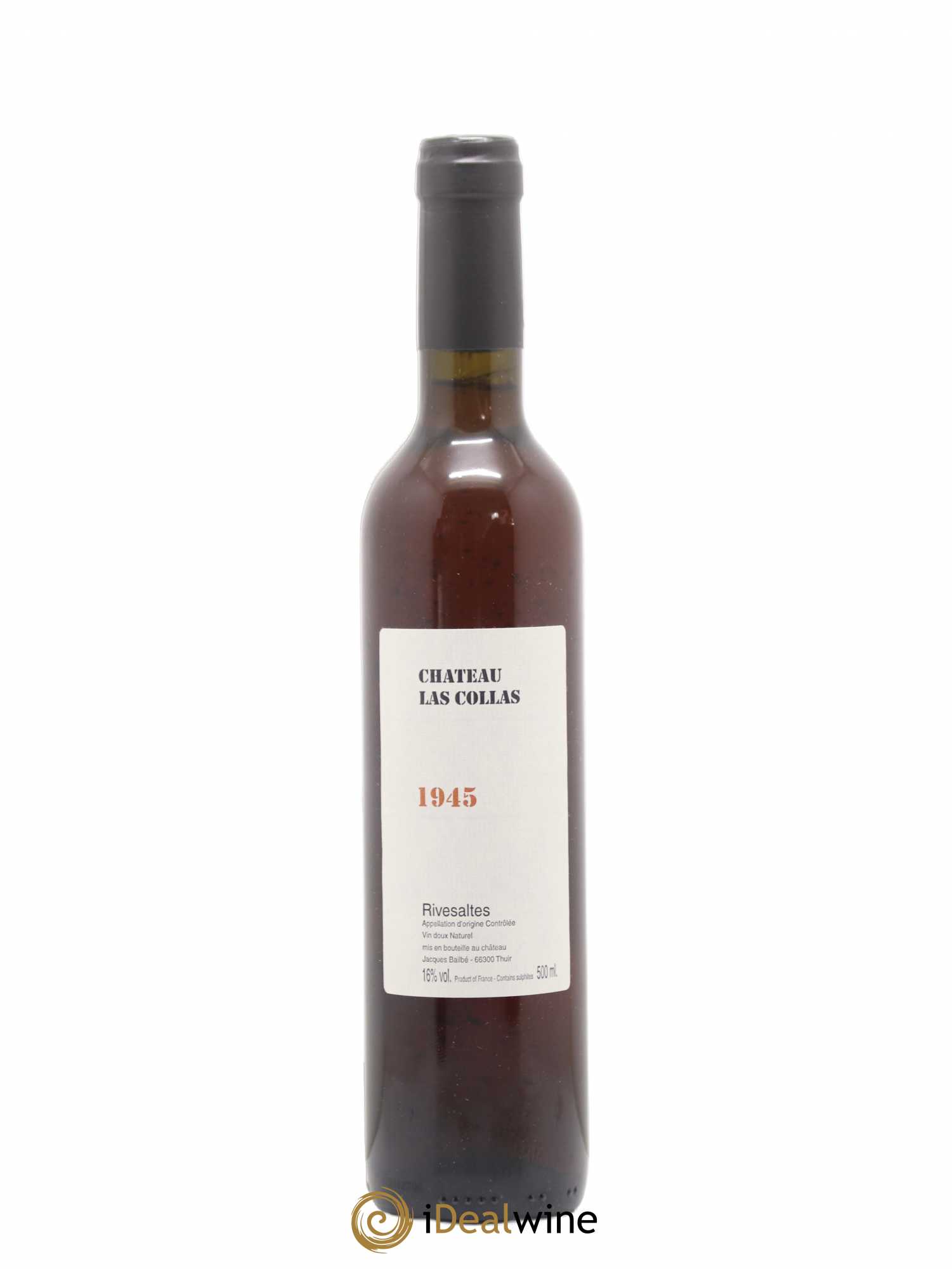 Rivesaltes Château Las Collas 50cl 1945 - Lot de 1 bouteille - 0