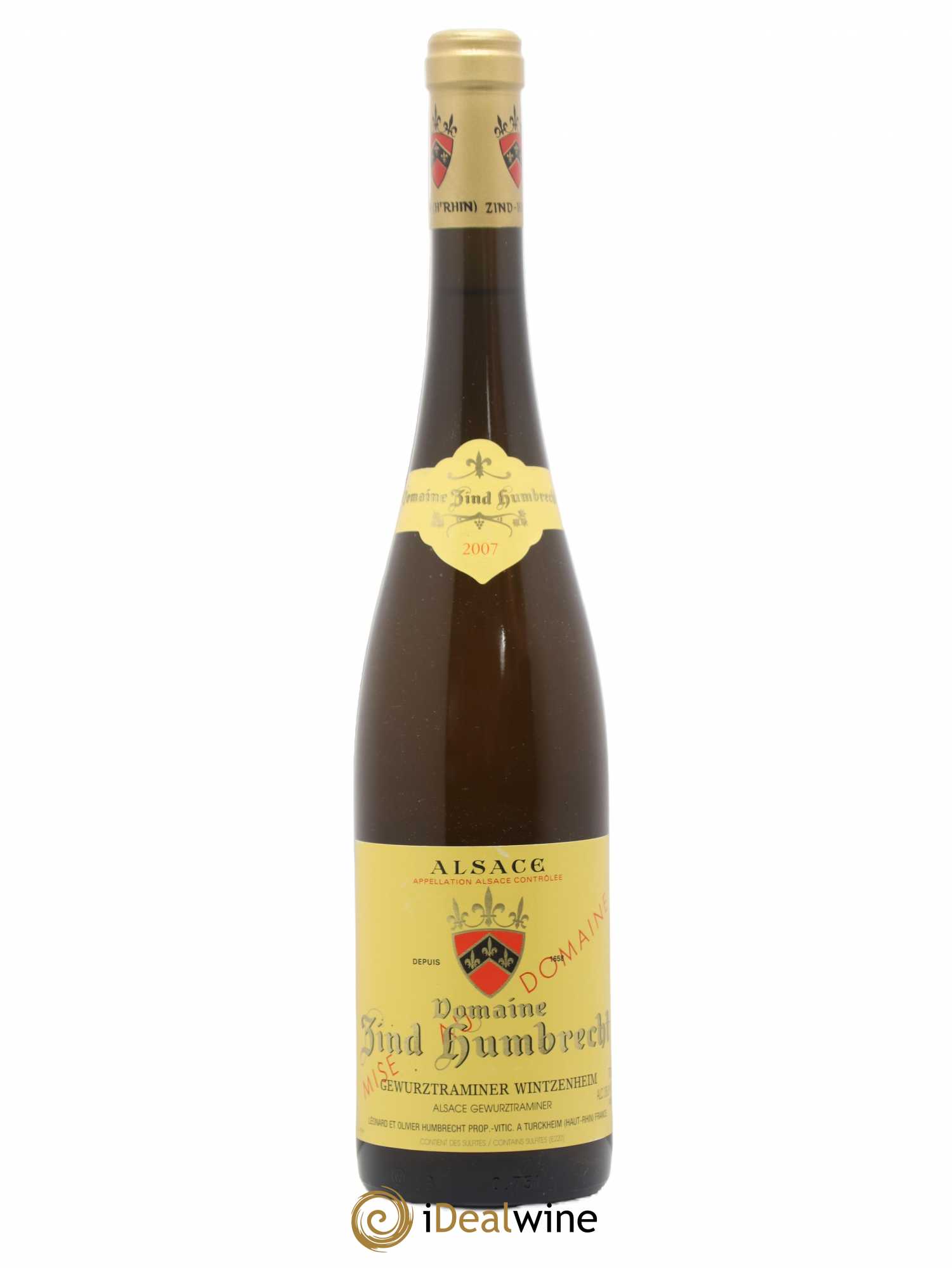 Gewurztraminer Wintzenheim Domaine Zind Humbrecht 2007 - Posten von 1 Flasche - 0