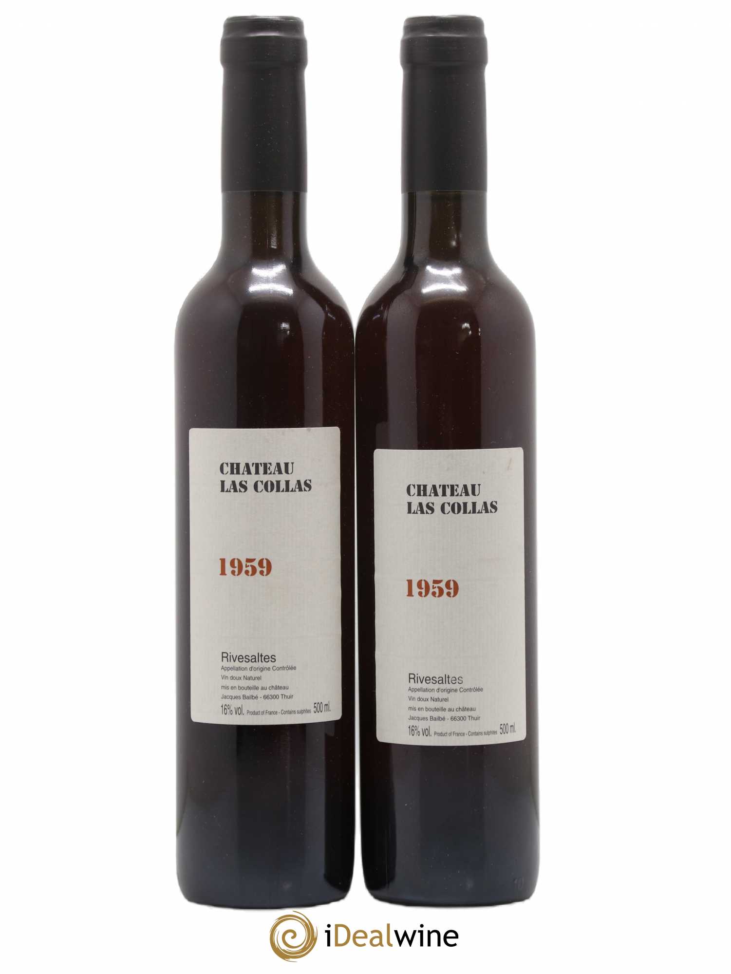 Rivesaltes 1959 - Posten von 2 Flaschen - 0