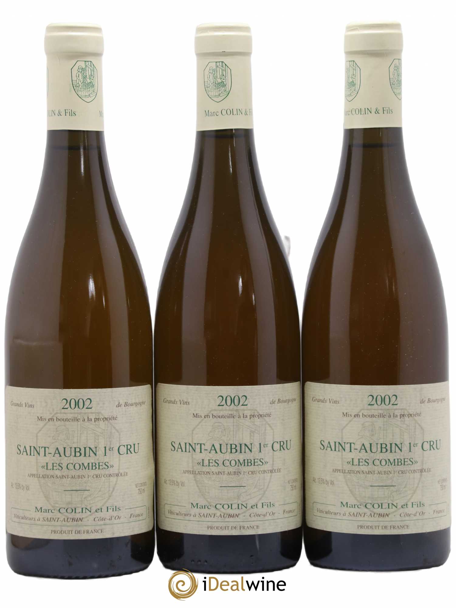 Saint-Aubin 1er Cru Les Combes Marc Colin & Fils 2002 - Lot de 3 bouteilles - 0