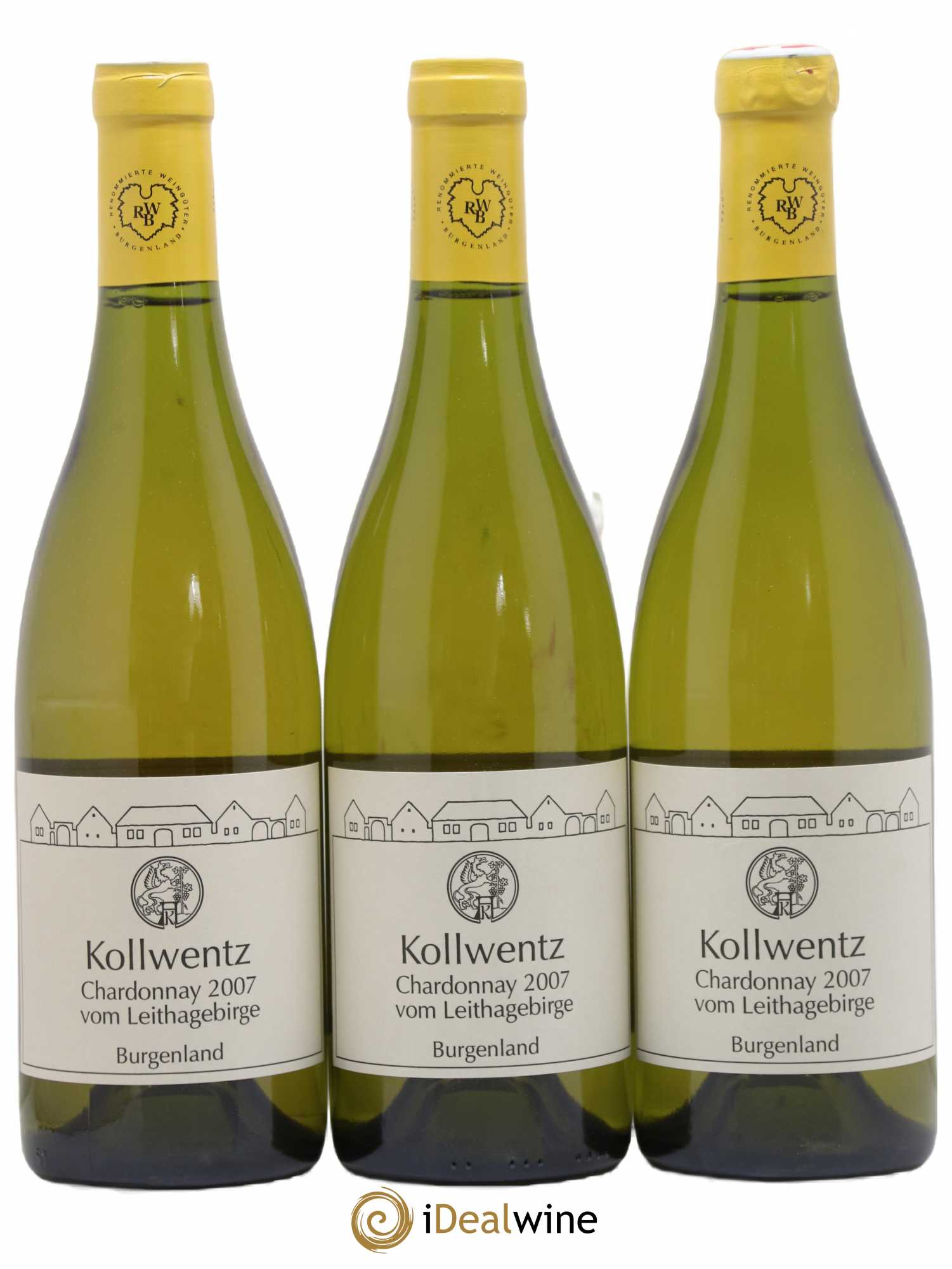 Autriche Chardonnay vom Leithagebirge Kollwentz 2007 - Posten von 3 Flaschen - 0