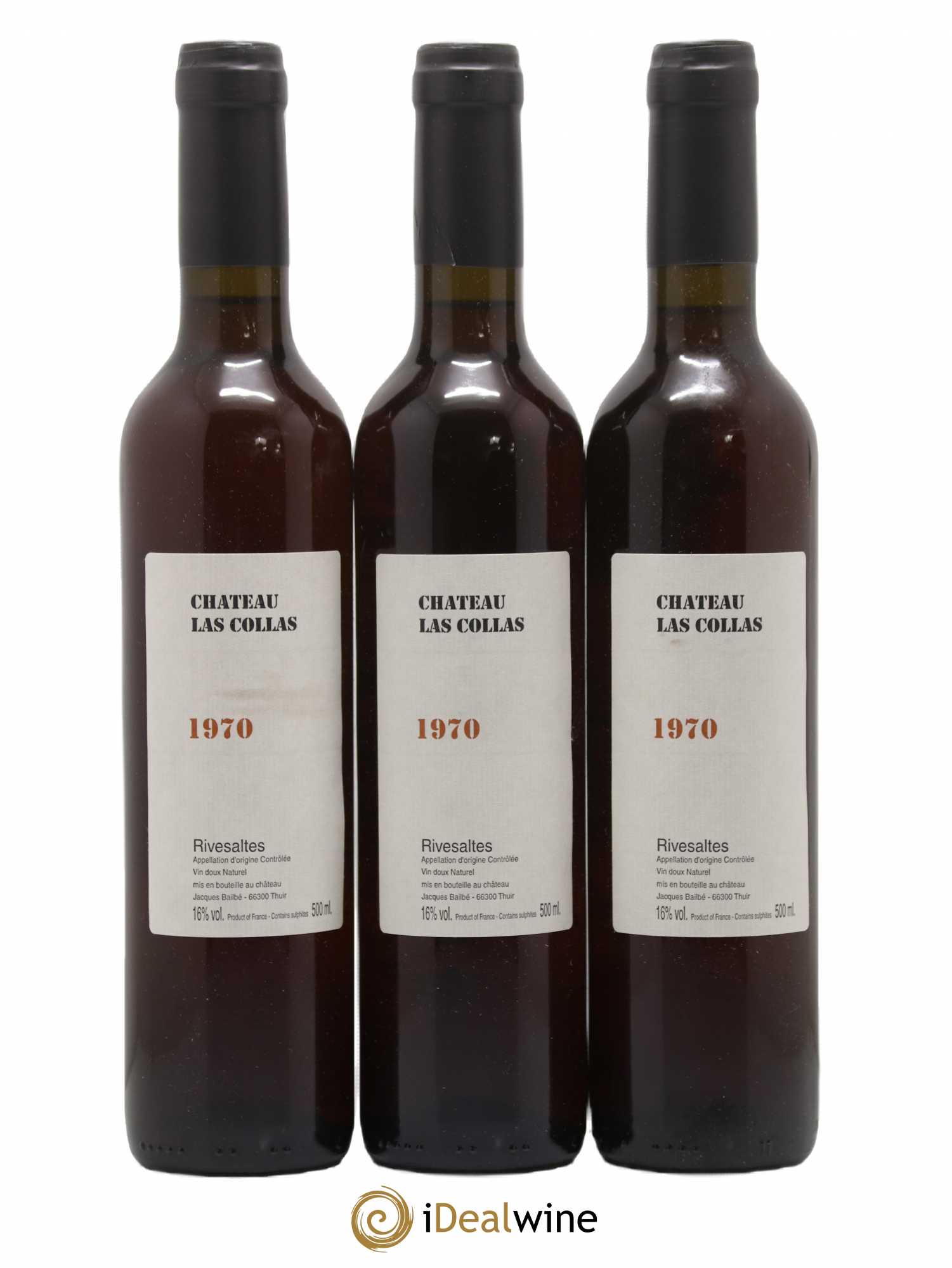 Rivesaltes 1970 - Lotto di 3 bottiglie - 0