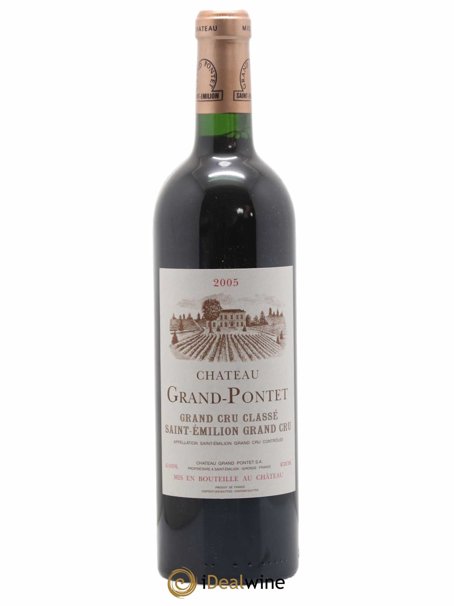 Château Grand Pontet Grand Cru Classé 2005 - Lot de 1 bouteille - 0