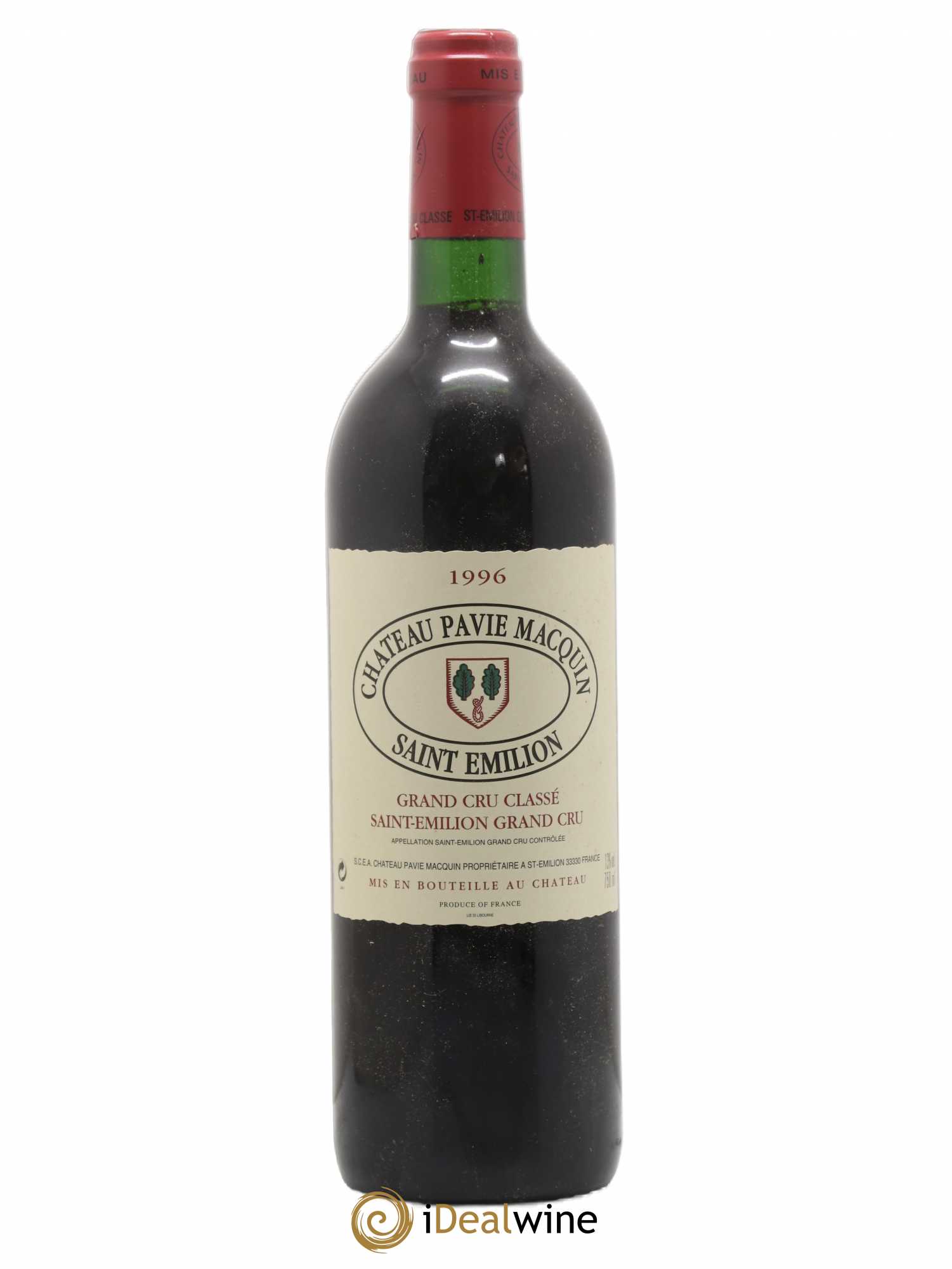 Château Pavie Macquin 1er Grand Cru Classé B 1996 - Lot de 1 bouteille - 0