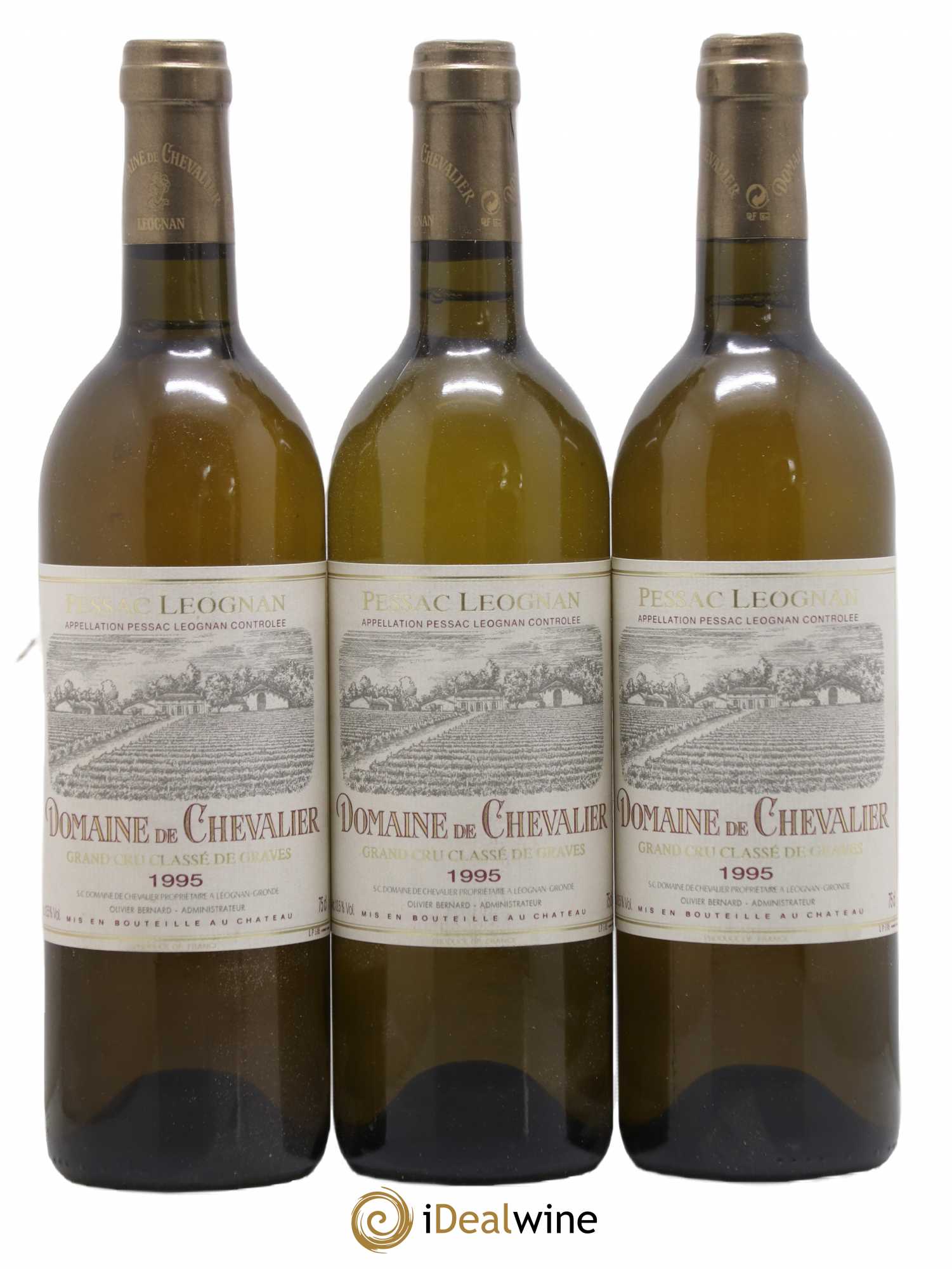 Domaine de Chevalier Cru Classé de Graves 1995 - Lot de 3 bouteilles - 0