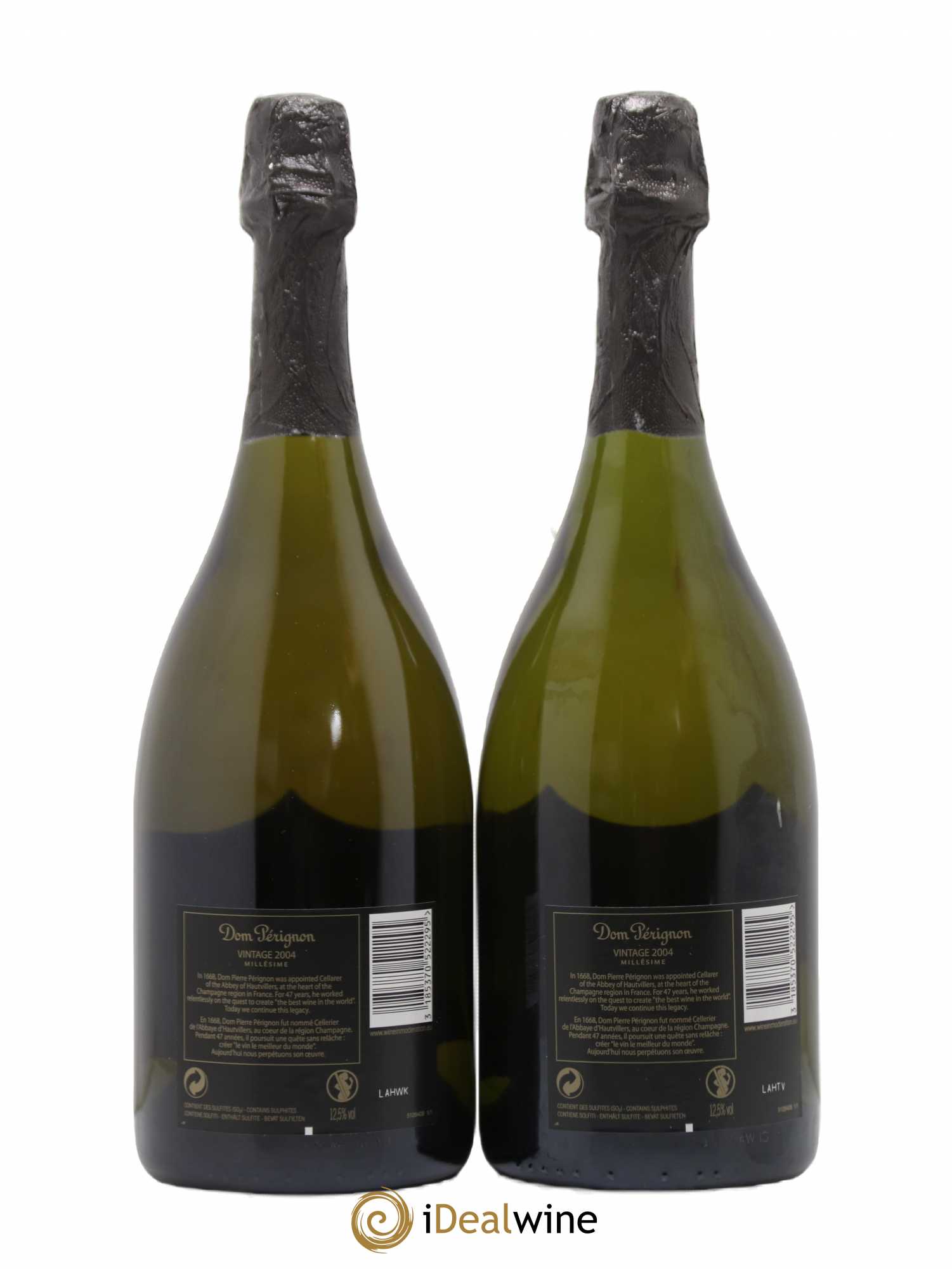 Brut Dom Pérignon rien de renseigne 2004 - Posten von 2 Flaschen - 1