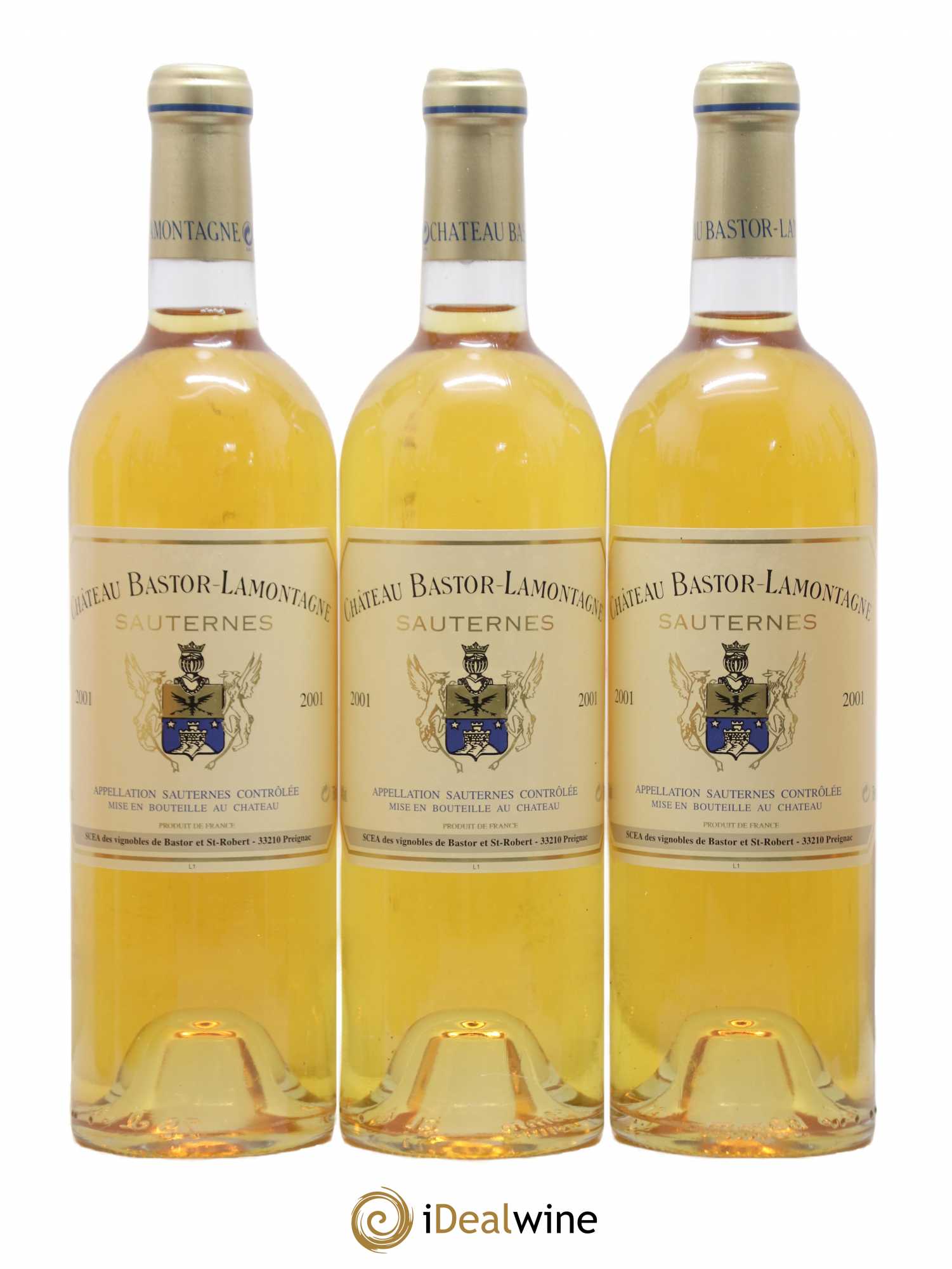 Château Bastor Lamontagne 2001 - Lotto di 12 bottiglie - 1