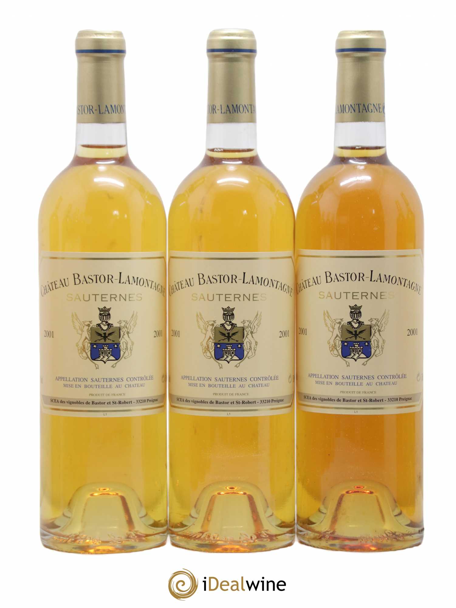 Château Bastor Lamontagne 2001 - Lotto di 12 bottiglie - 2