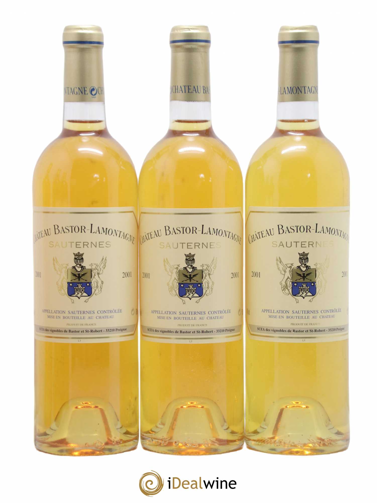 Château Bastor Lamontagne 2001 - Lotto di 12 bottiglie - 3