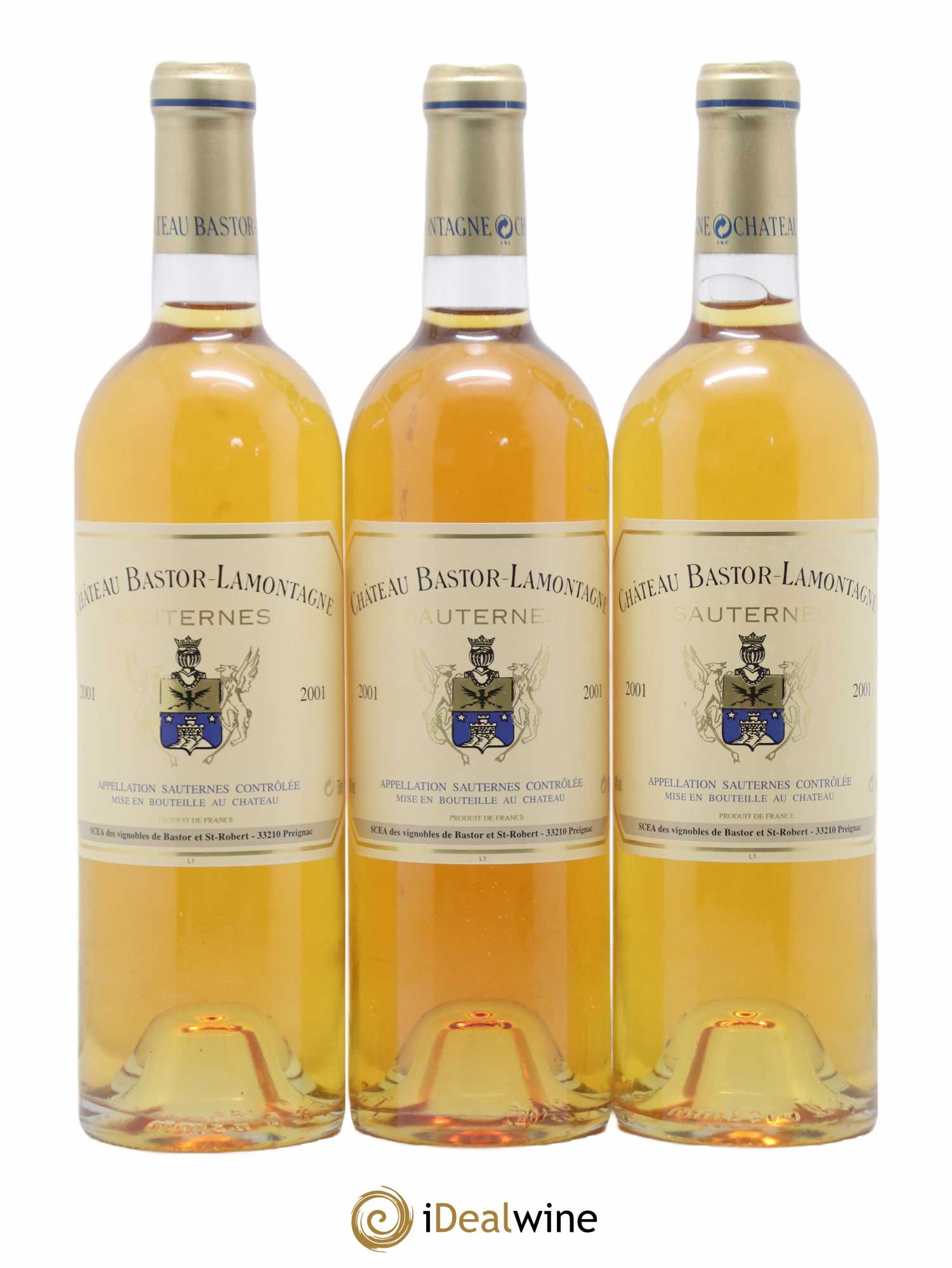 Château Bastor Lamontagne 2001 - Lotto di 12 bottiglie - 4