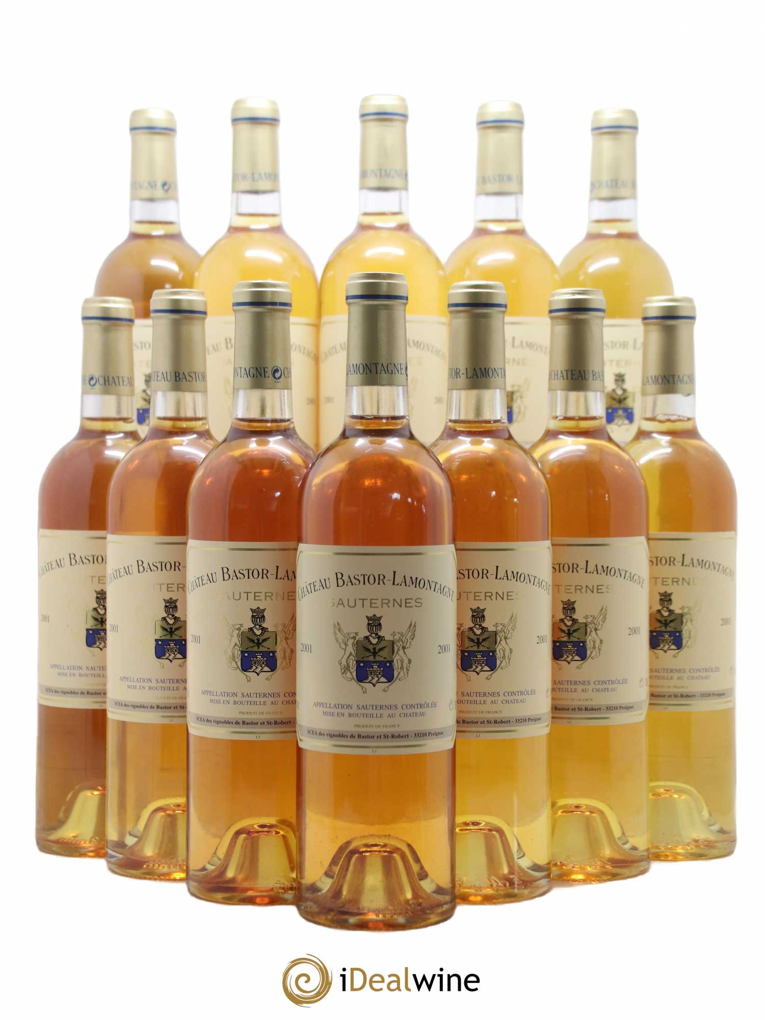 Château Bastor Lamontagne 2001 - Lotto di 12 bottiglie - 0