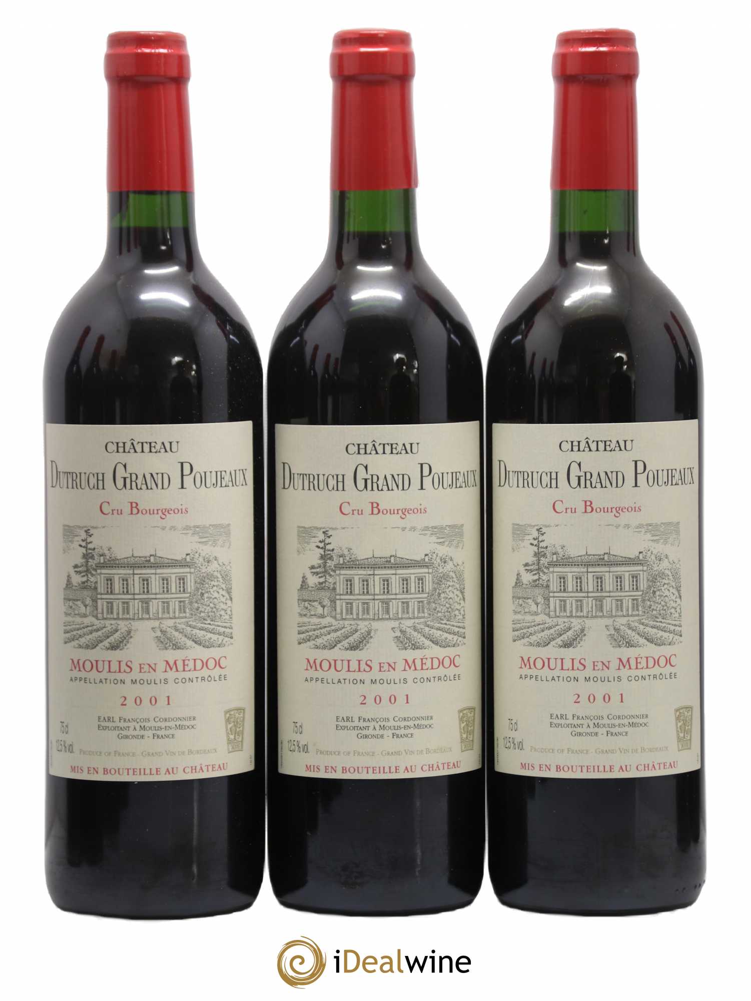 Château Dutruch Grand Poujeaux Cru Bourgeois 2001 - Lot de 12 bouteilles - 2