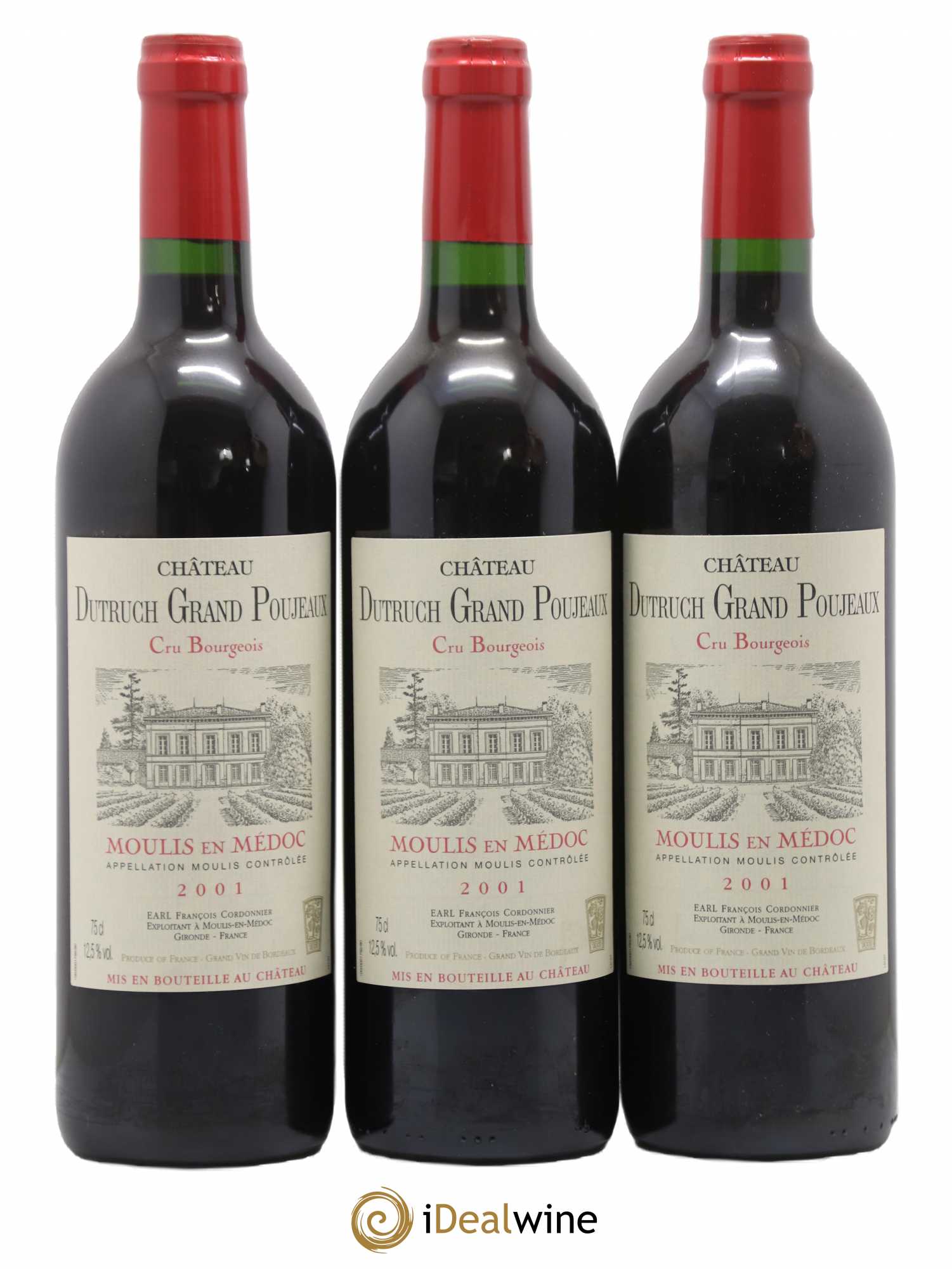 Château Dutruch Grand Poujeaux Cru Bourgeois 2001 - Lot de 12 bouteilles - 4