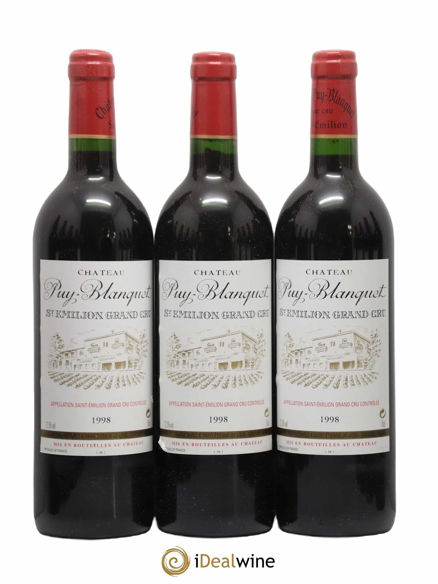 Château Puy Blanquet 1998 - Lot de 12 bouteilles - 1