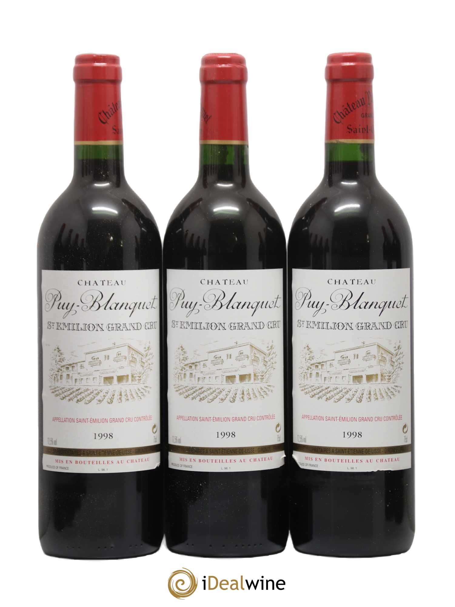 Château Puy Blanquet 1998 - Lot de 12 bouteilles - 2
