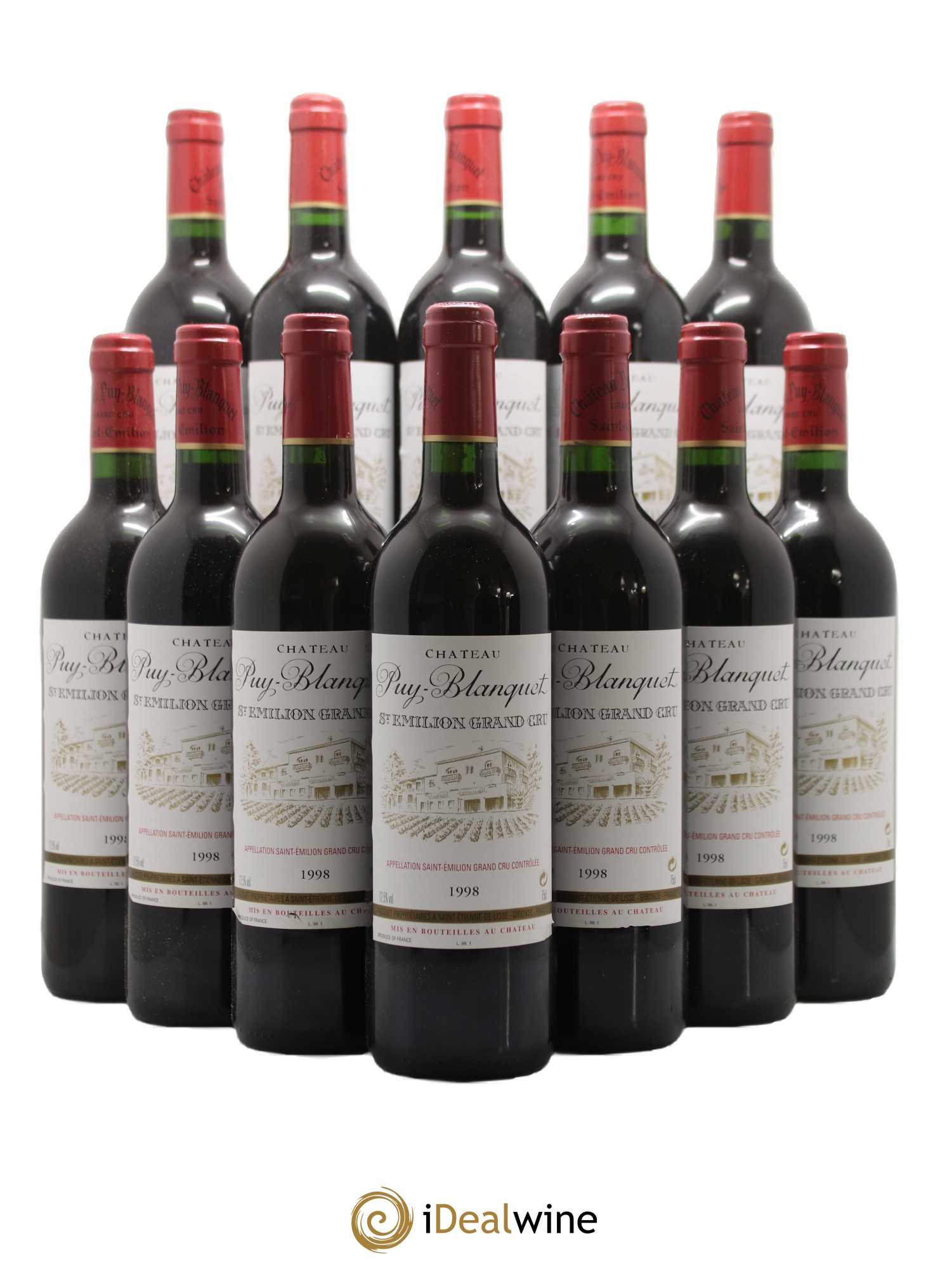 Château Puy Blanquet 1998 - Lot de 12 bouteilles - 0