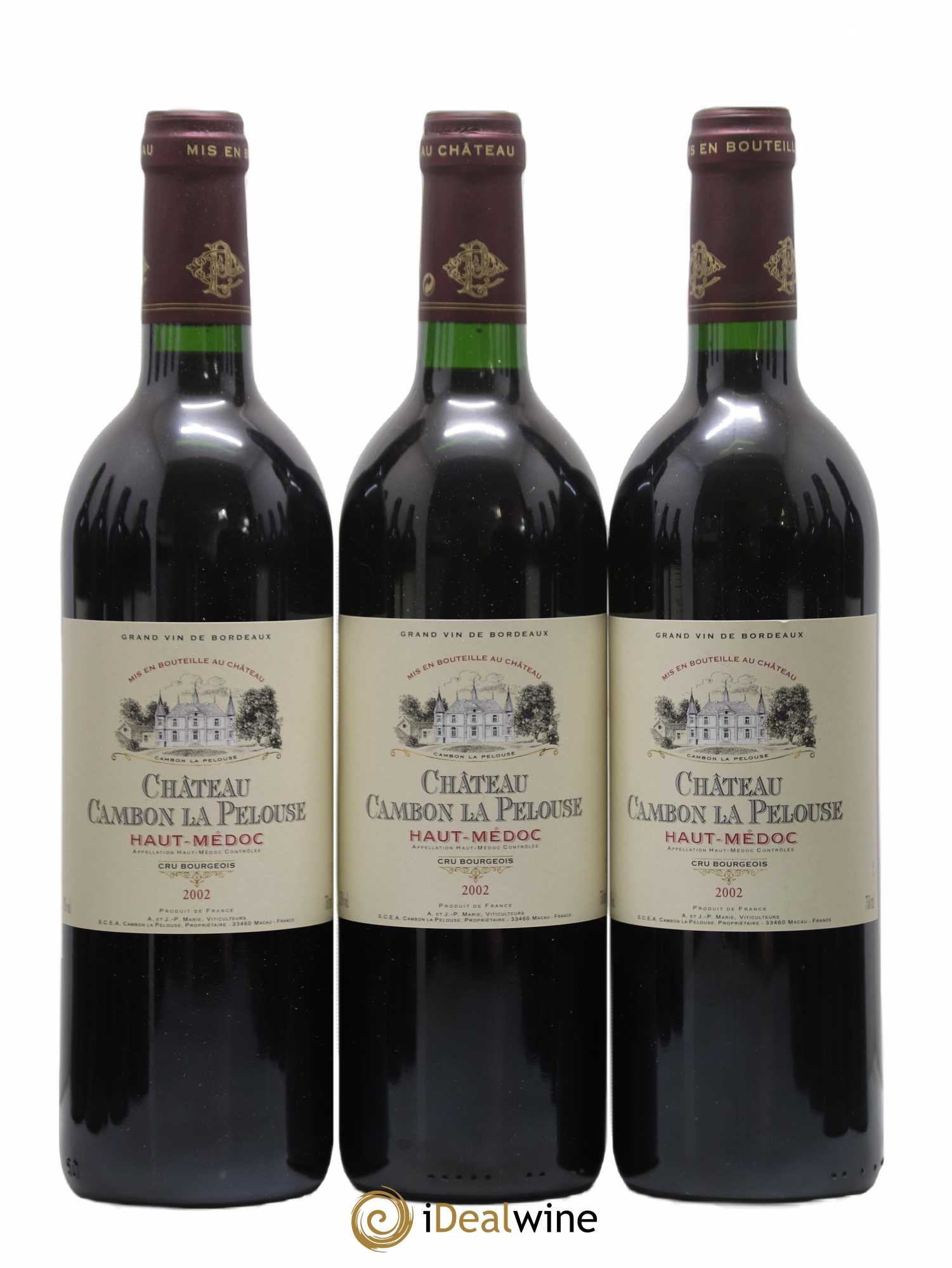 Château Cambon la Pelouse Cru Bourgeois 2002 - Lot de 12 bouteilles - 1