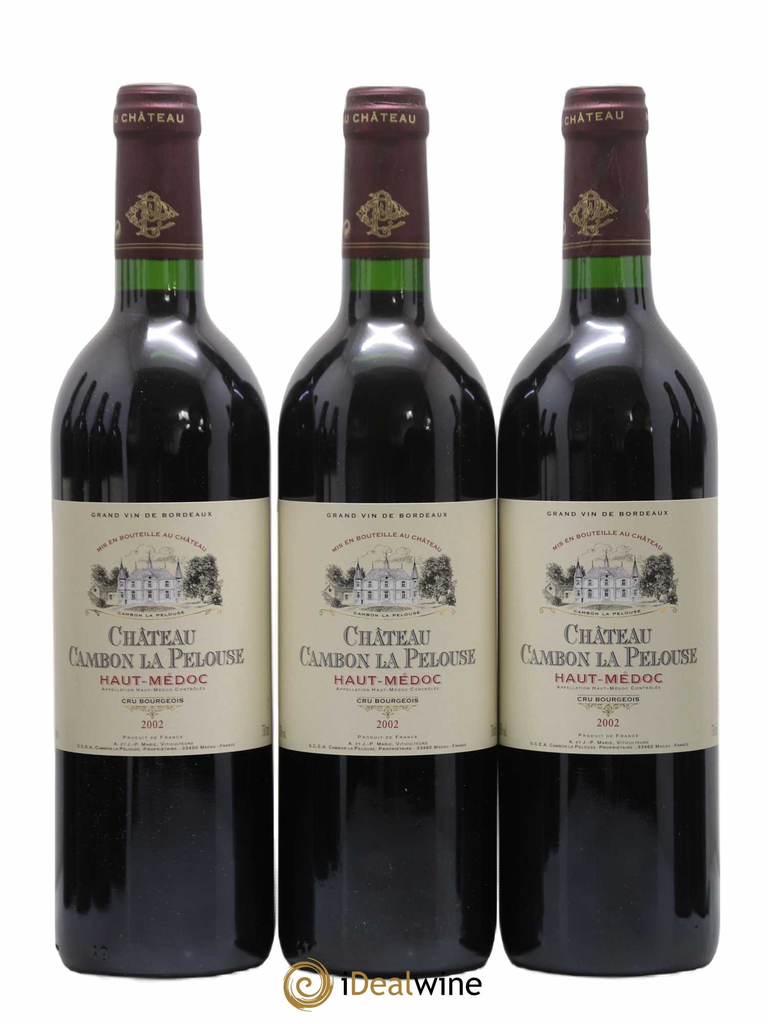Château Cambon la Pelouse Cru Bourgeois 2002 - Lot de 12 bouteilles - 2