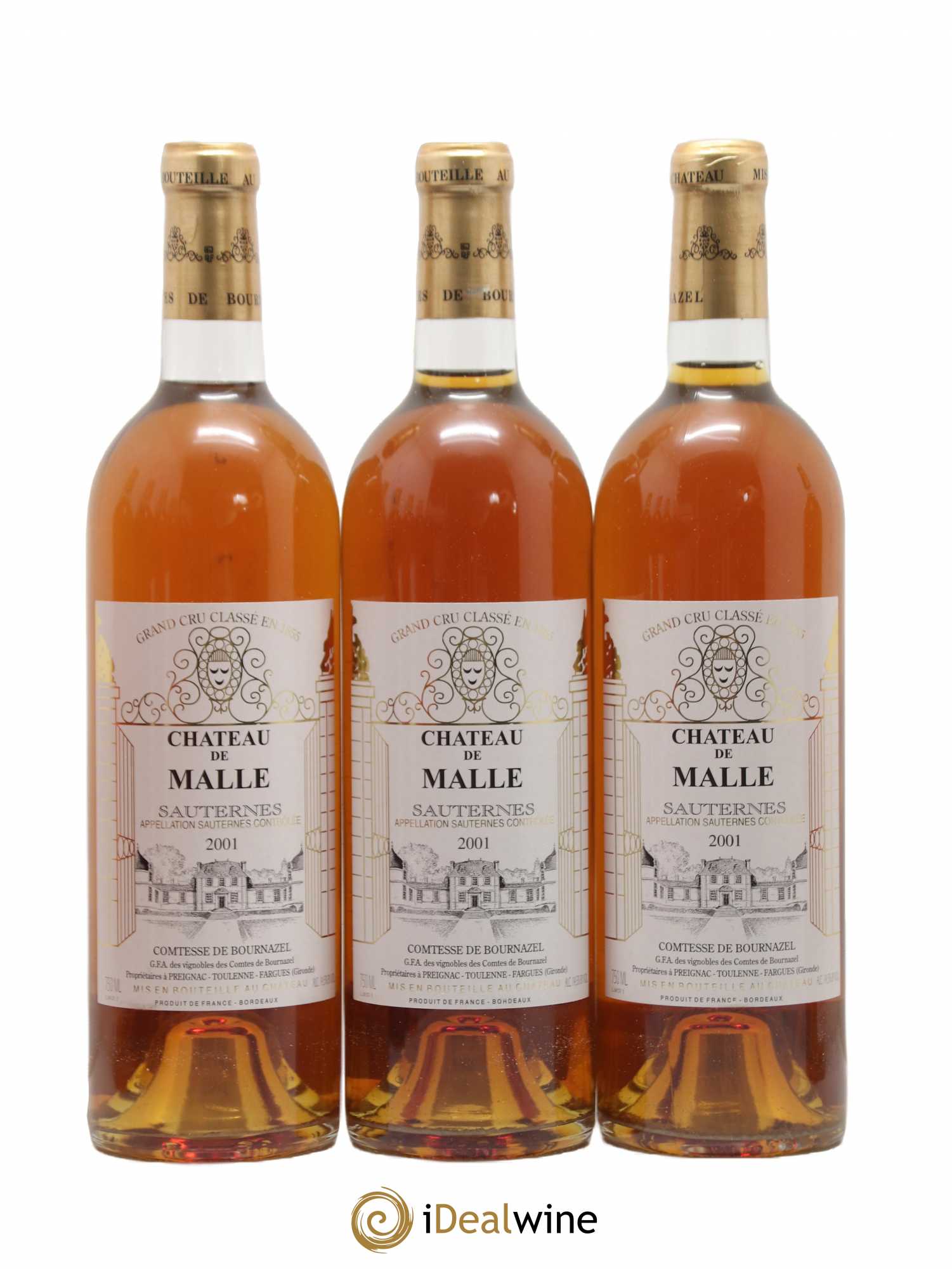 Château de Malle 2ème Grand Cru Classé 2001 - Lotto di 12 bottiglie - 2