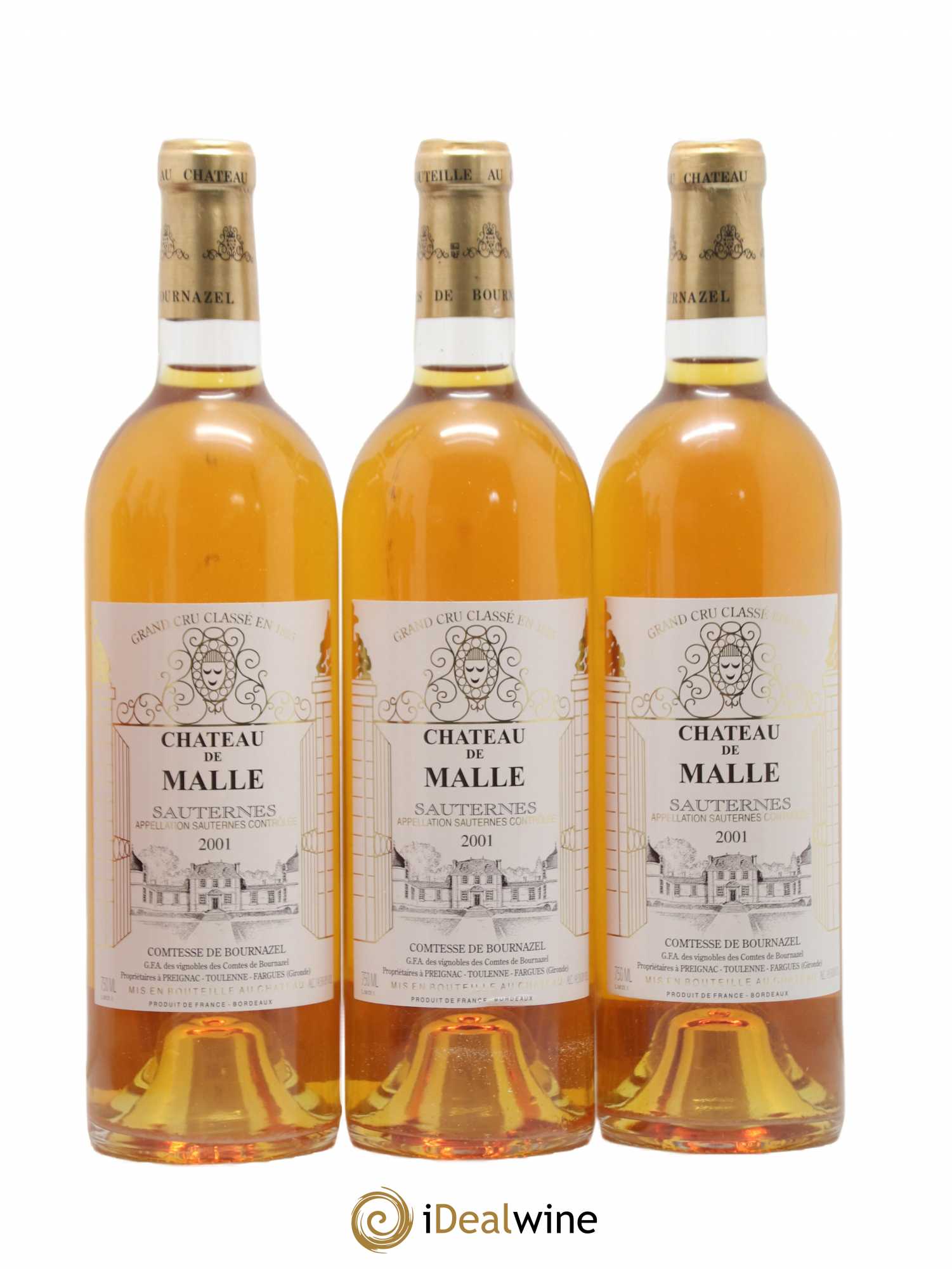Château de Malle 2ème Grand Cru Classé 2001 - Lotto di 12 bottiglie - 3