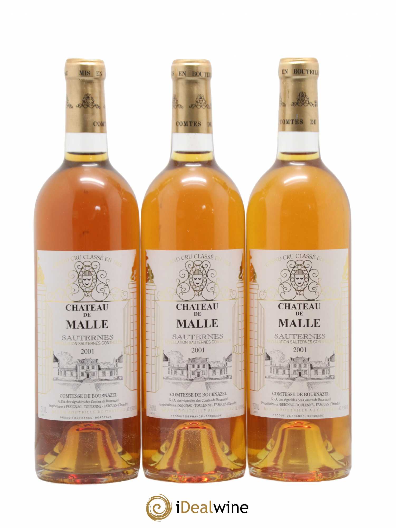 Château de Malle 2ème Grand Cru Classé 2001 - Lotto di 12 bottiglie - 4
