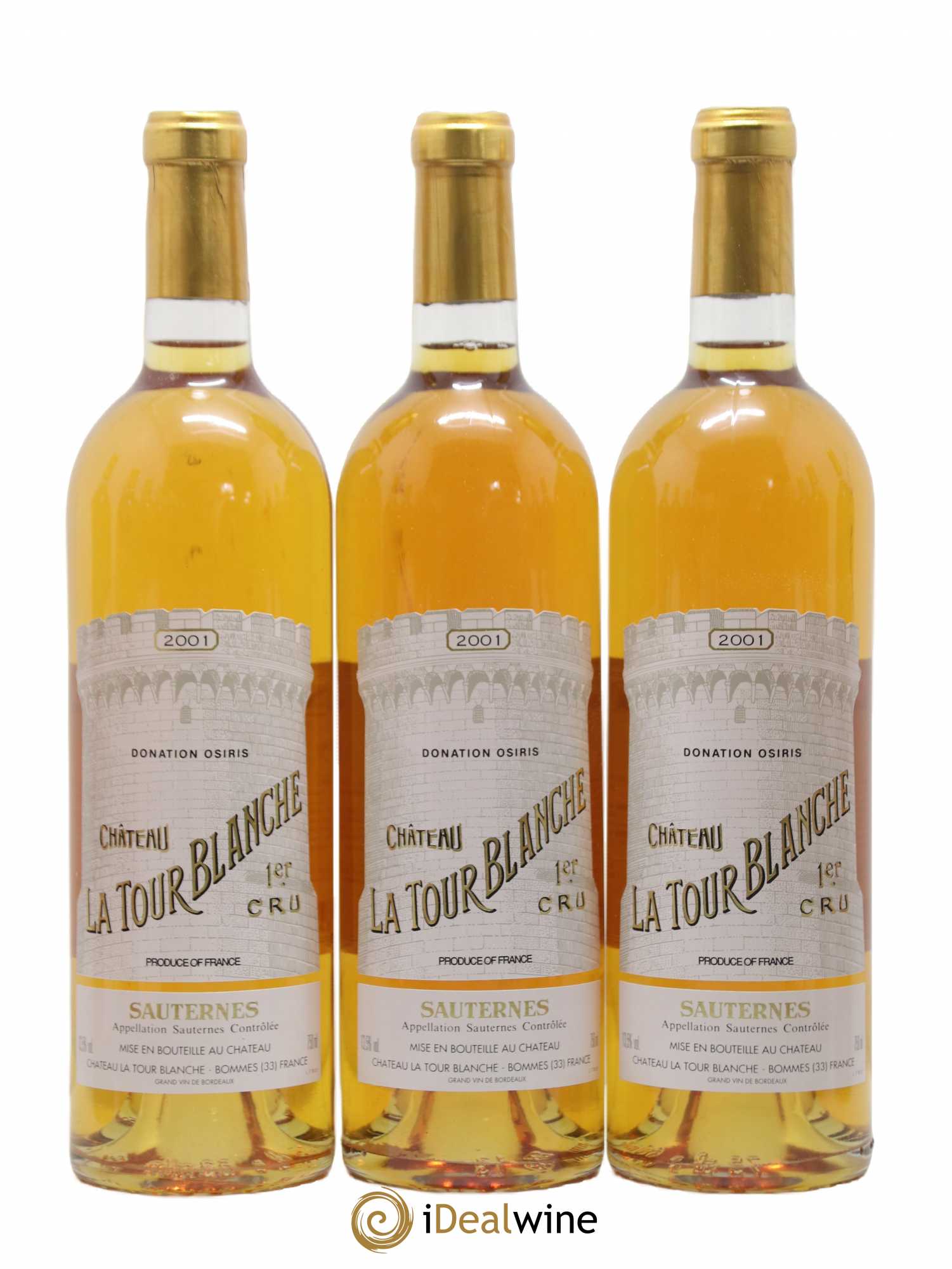 Château la Tour Blanche 1er Grand Cru Classé 2001 - Lotto di 12 bottiglie - 1
