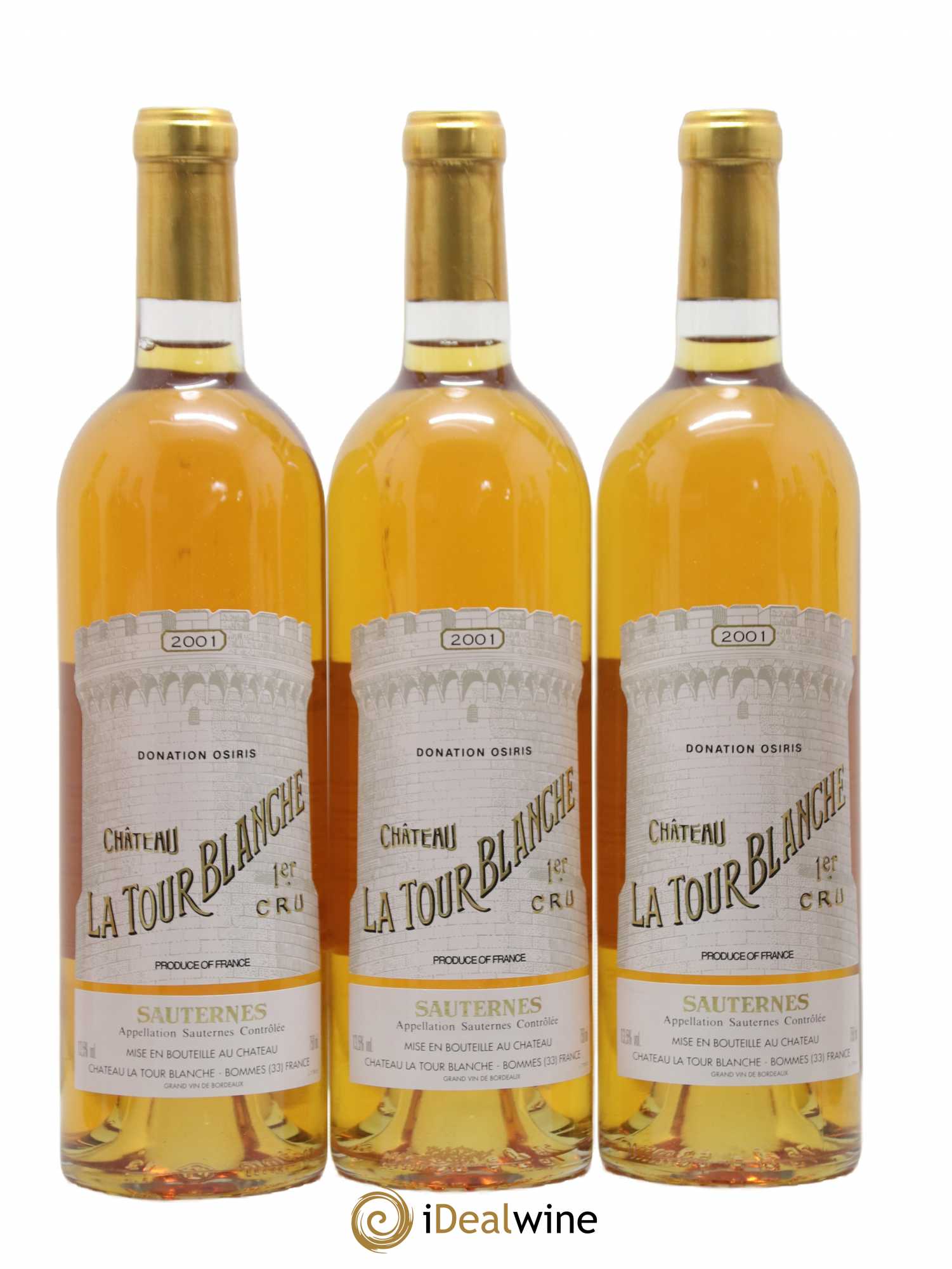 Château la Tour Blanche 1er Grand Cru Classé 2001 - Lotto di 12 bottiglie - 2