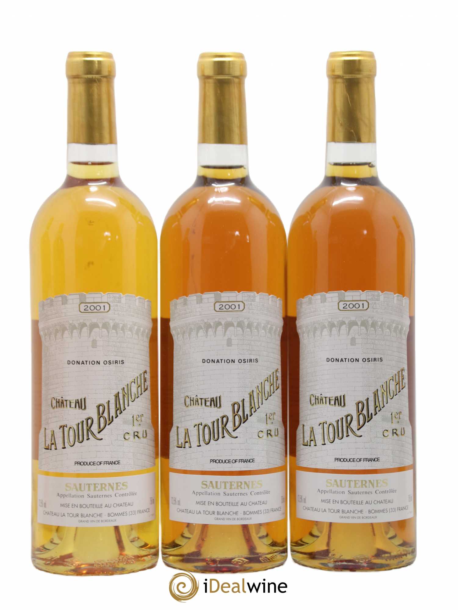 Château la Tour Blanche 1er Grand Cru Classé 2001 - Lotto di 12 bottiglie - 3