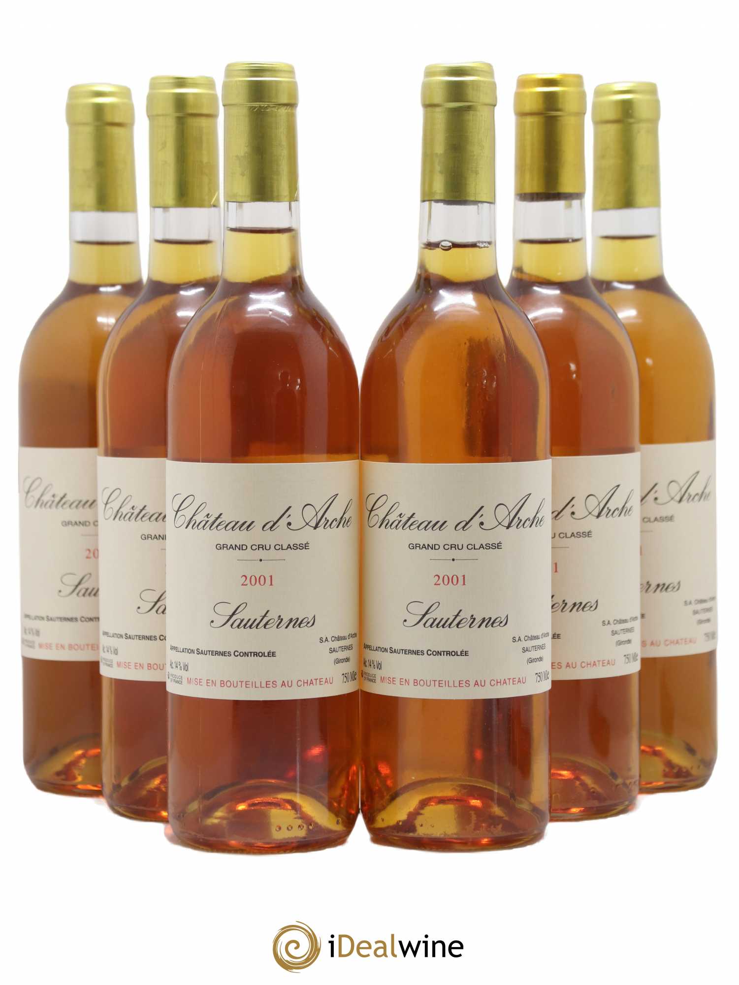 Château d' Arche 2ème Grand Cru Classé 2001 - Lotto di 6 bottiglie - 0
