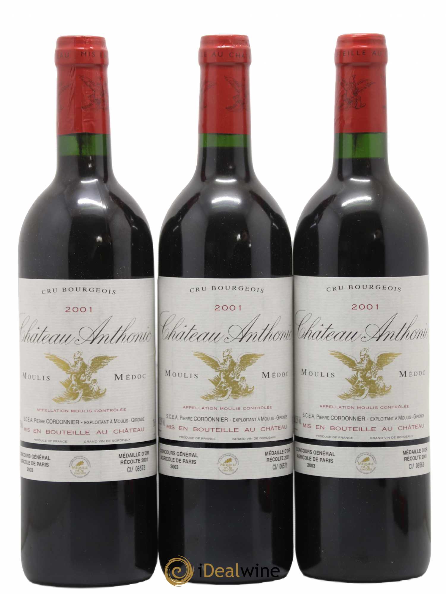 Château Anthonic Cru Bourgeois Chateau Anthonic 2001 - Lot de 6 bouteilles - 2