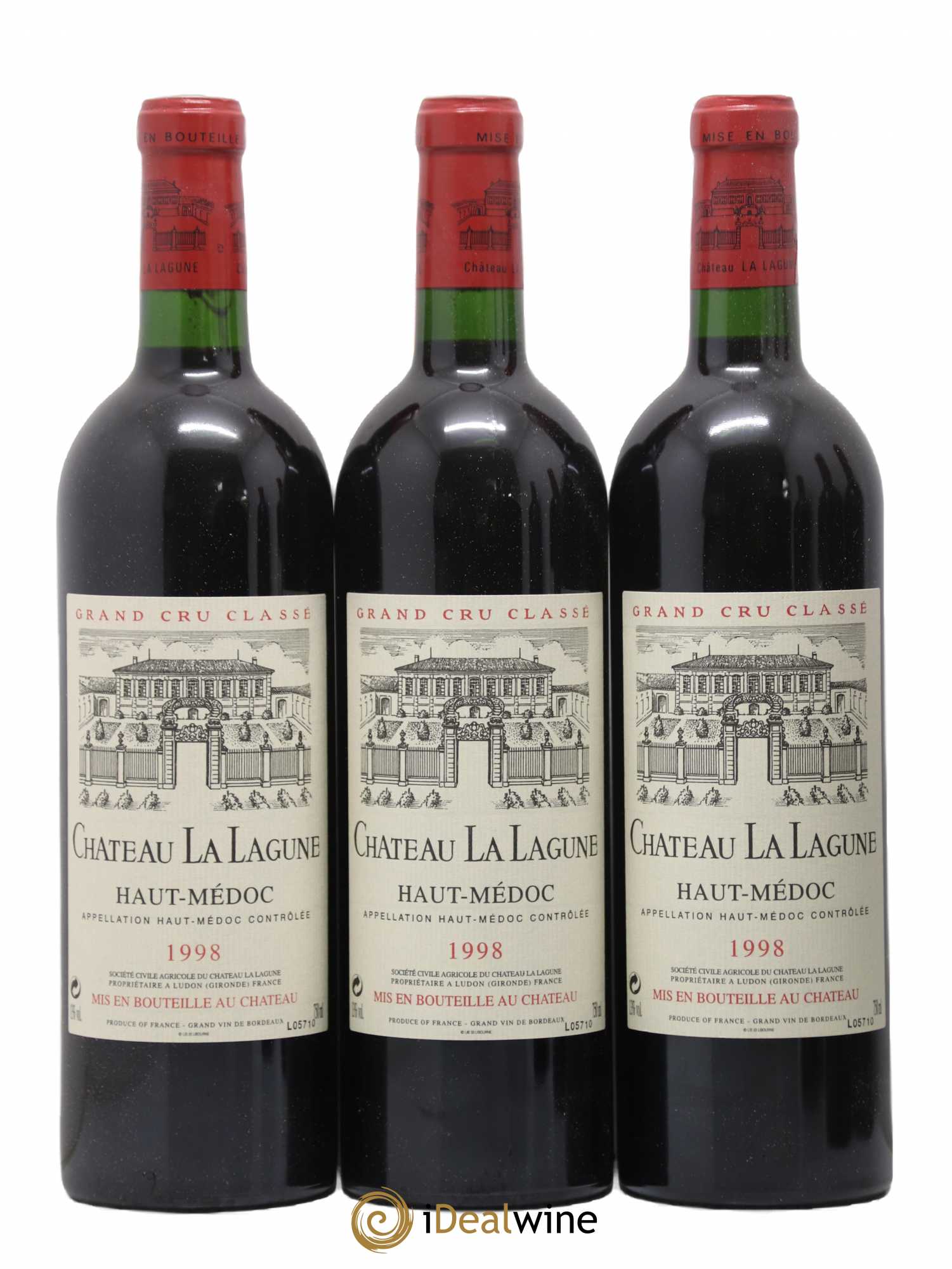 Château la Lagune 3ème Grand Cru Classé 1998 - Lot de 6 bouteilles - 1