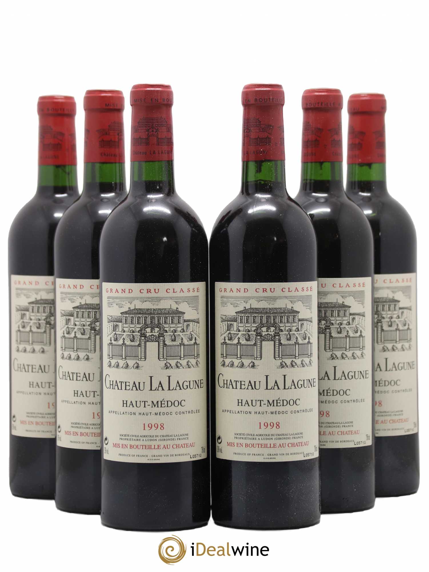 Château la Lagune 3ème Grand Cru Classé 1998 - Lot de 6 bouteilles - 0