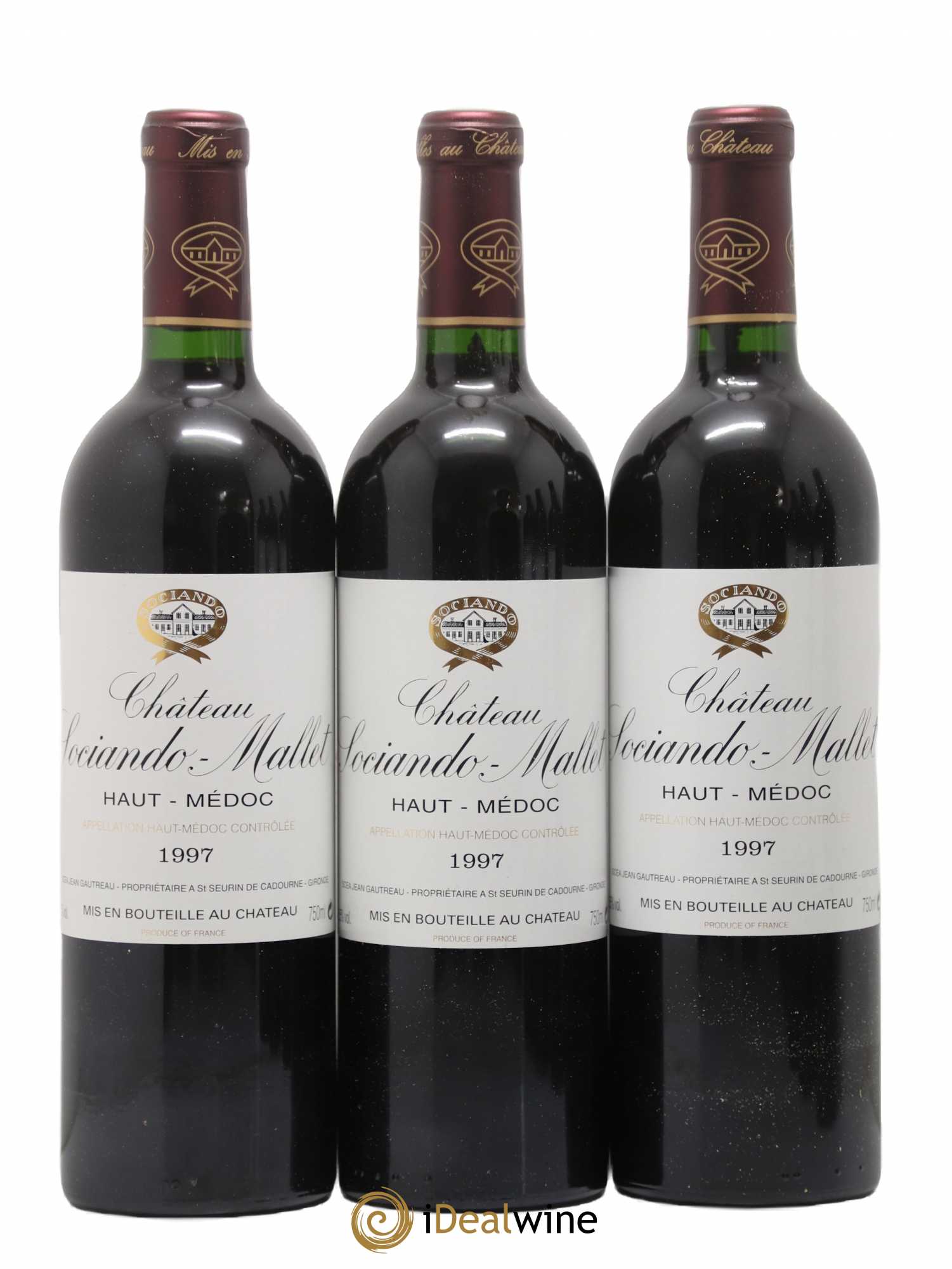 Château Sociando Mallet 1997 - Lot de 6 bouteilles - 2