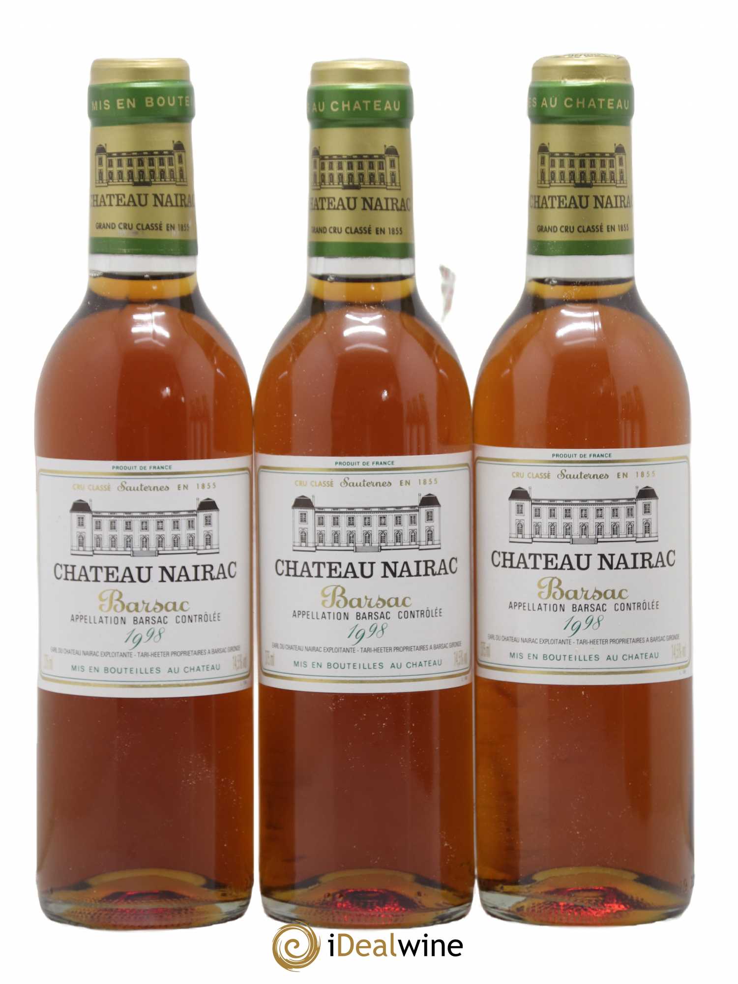 Château Nairac 2ème Grand Cru Classé 1998 - Posten von 6 Demi-Flaschen - 1