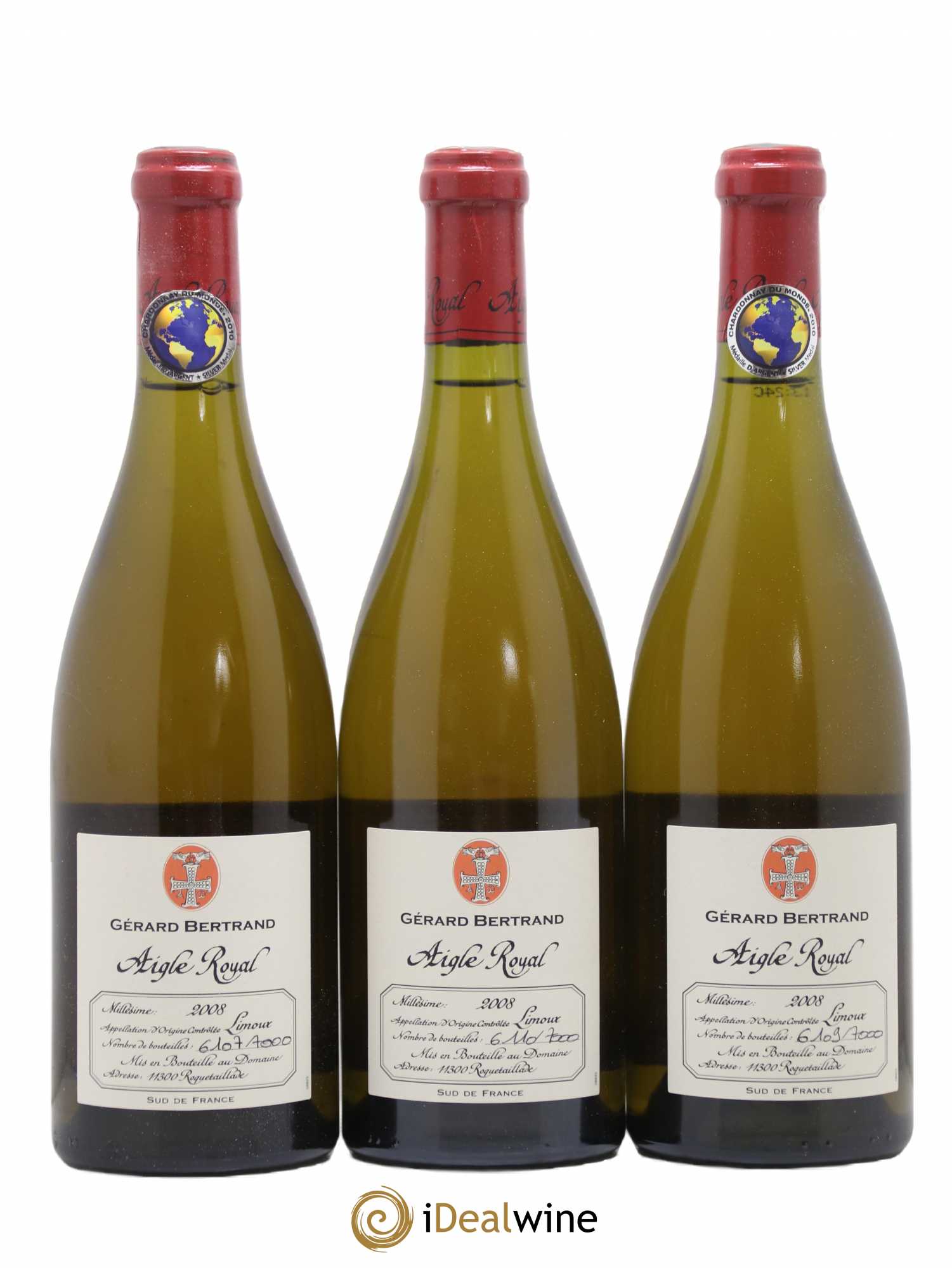 IGP Pays d'Oc Aigle Royal Gerard Bertrand 2008 - Lotto di 6 bottiglie - 2