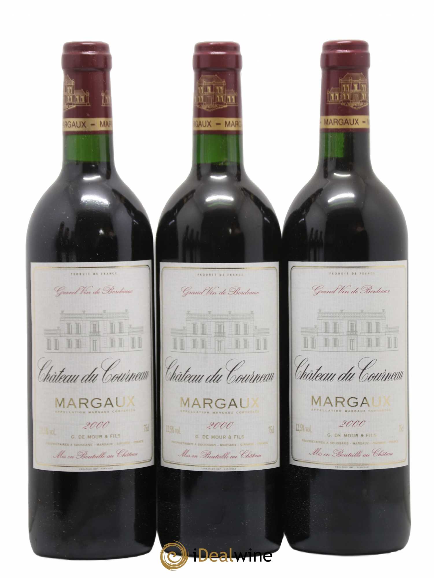 Bordeaux Margaux Chateau du Courneau 2000 - Posten von 6 Flaschen - 1