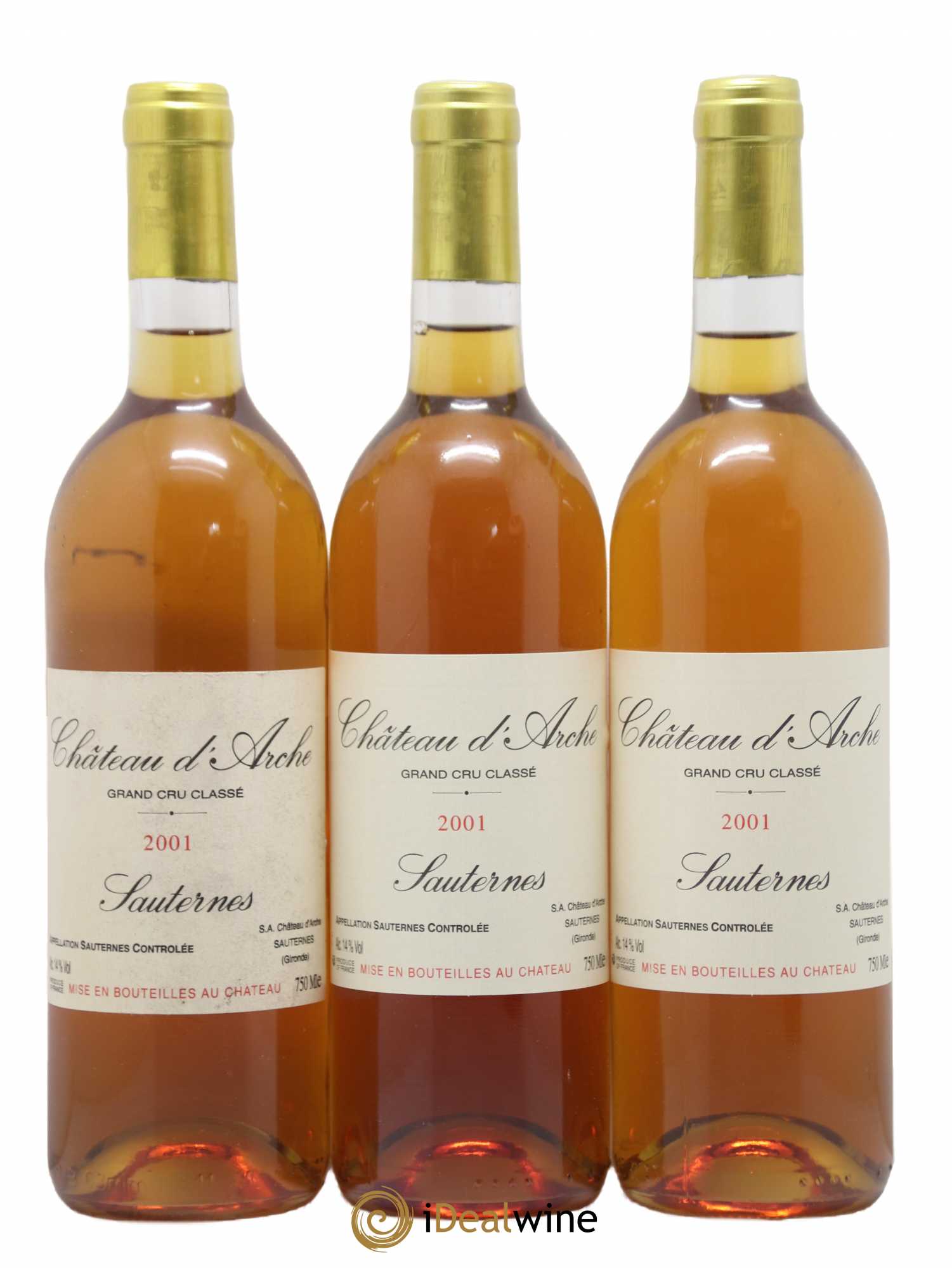 Château d' Arche 2ème Grand Cru Classé 2001 - Lotto di 6 bottiglie - 2