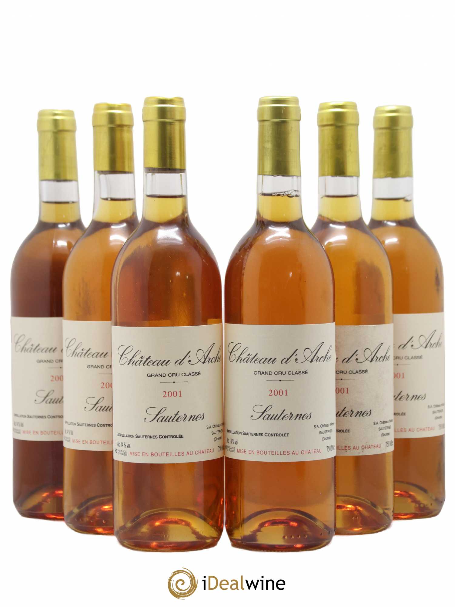 Château d' Arche 2ème Grand Cru Classé 2001 - Lotto di 6 bottiglie - 0