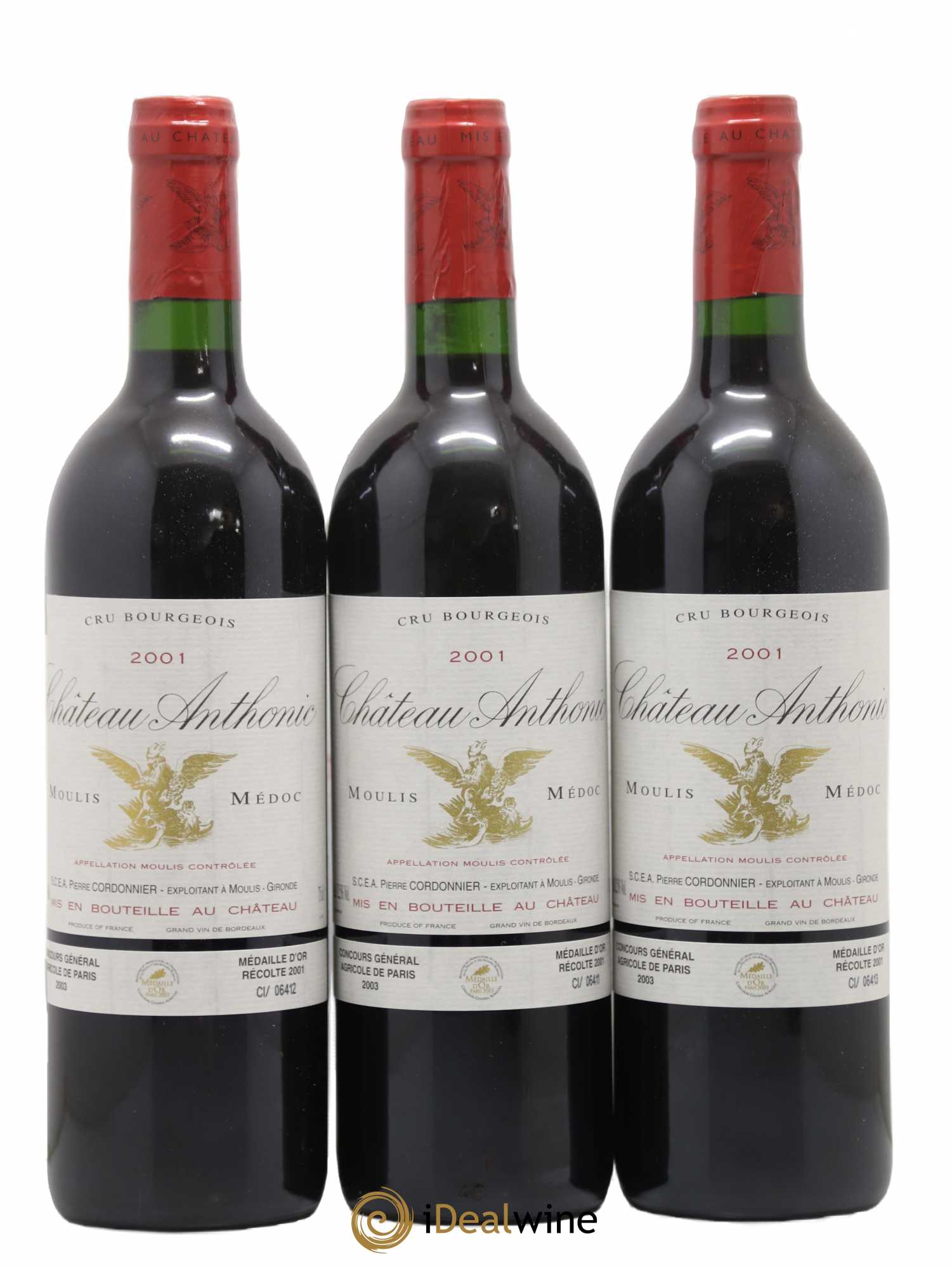 Château Anthonic Cru Bourgeois Chateau Anthonic 2001 - Lot de 6 bouteilles - 2