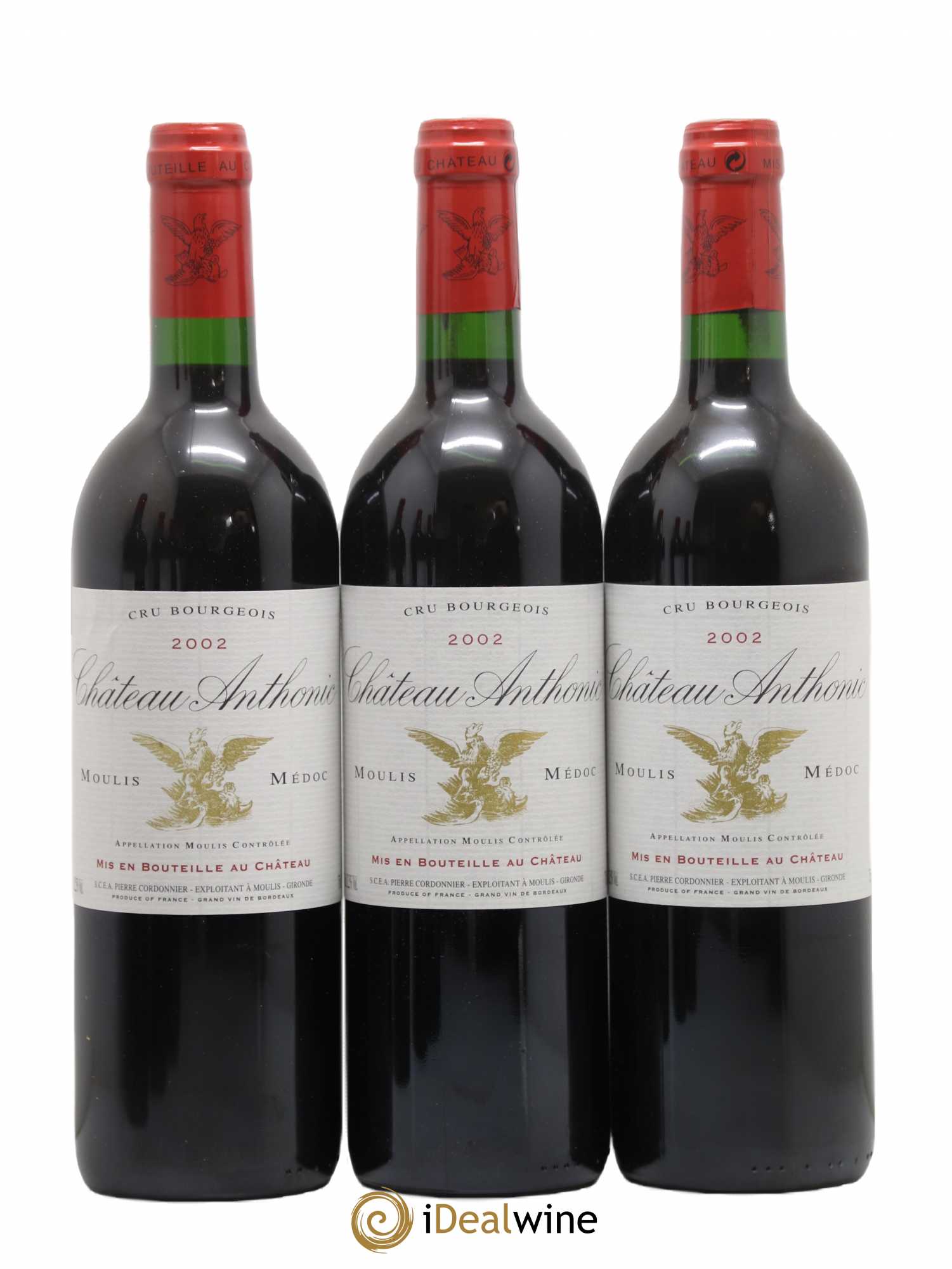 Château Anthonic Cru Bourgeois Chateau Anthonic 2002 - Lot de 6 bouteilles - 1