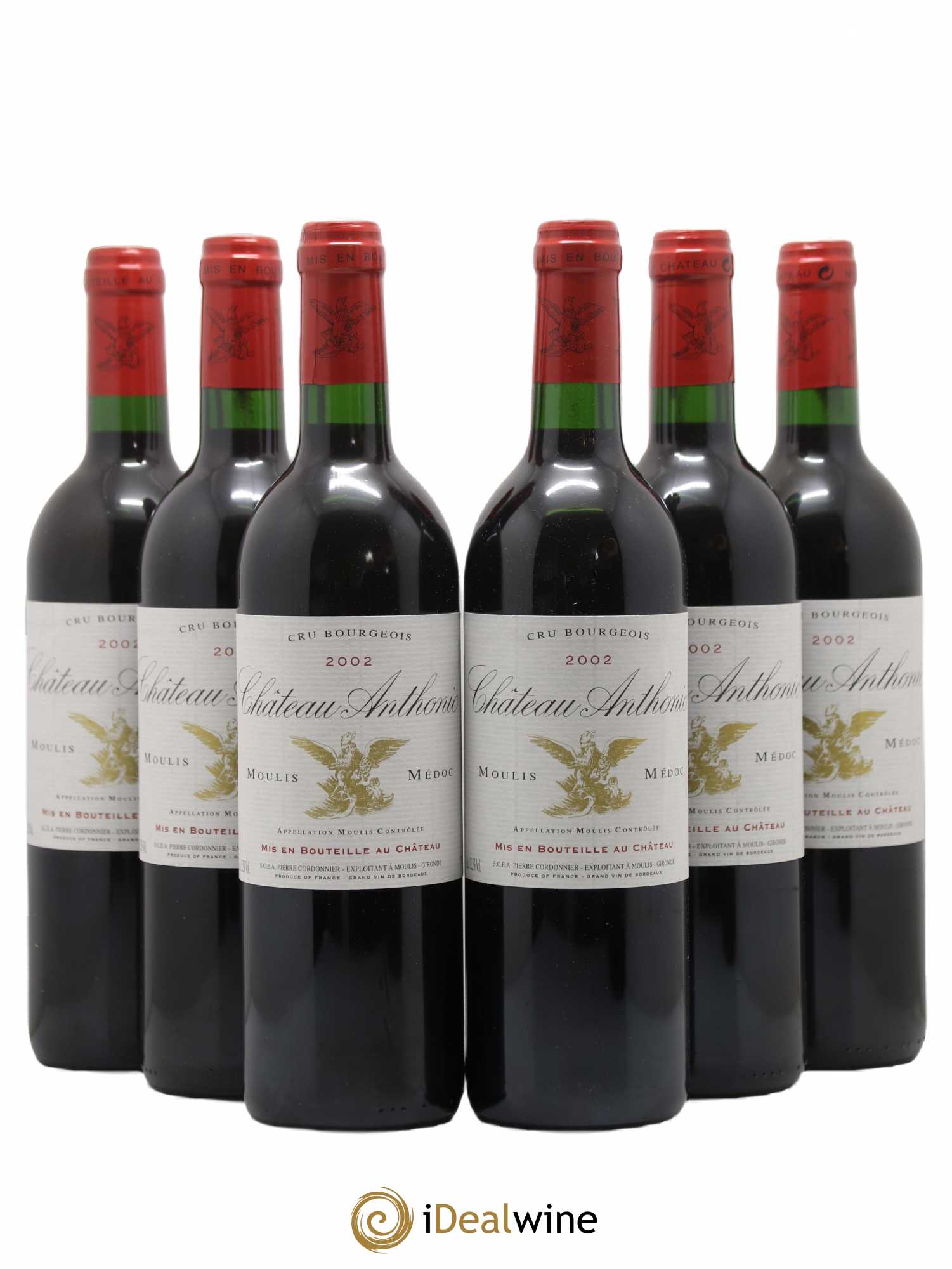 Château Anthonic Cru Bourgeois Chateau Anthonic 2002 - Lot de 6 bouteilles - 0